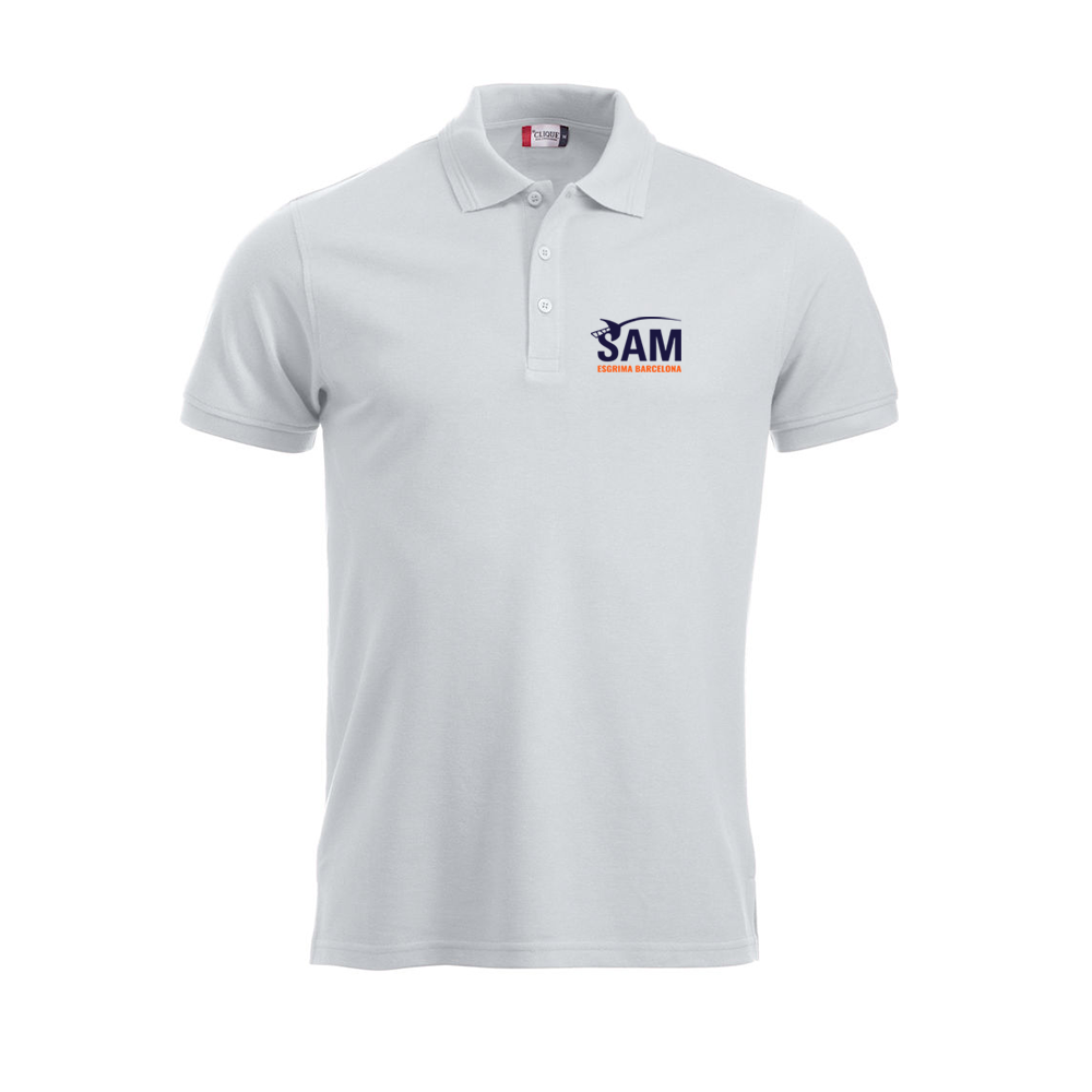 Polo Unisex Blanc SAM Barcelona (S)