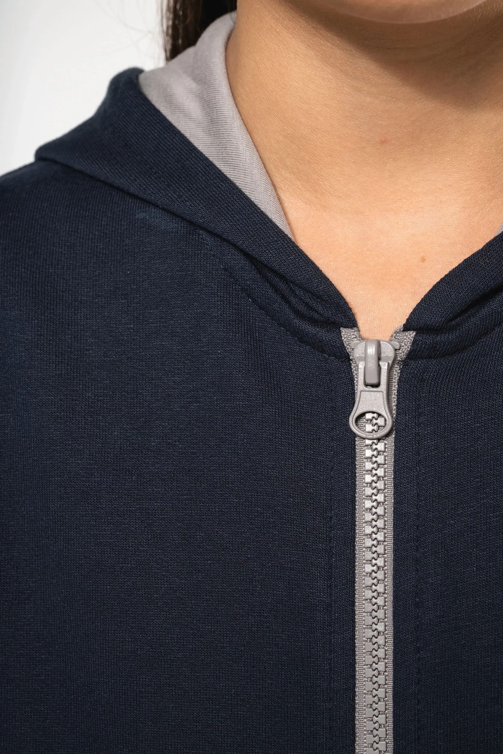Sudadera capucha y cremallera niños