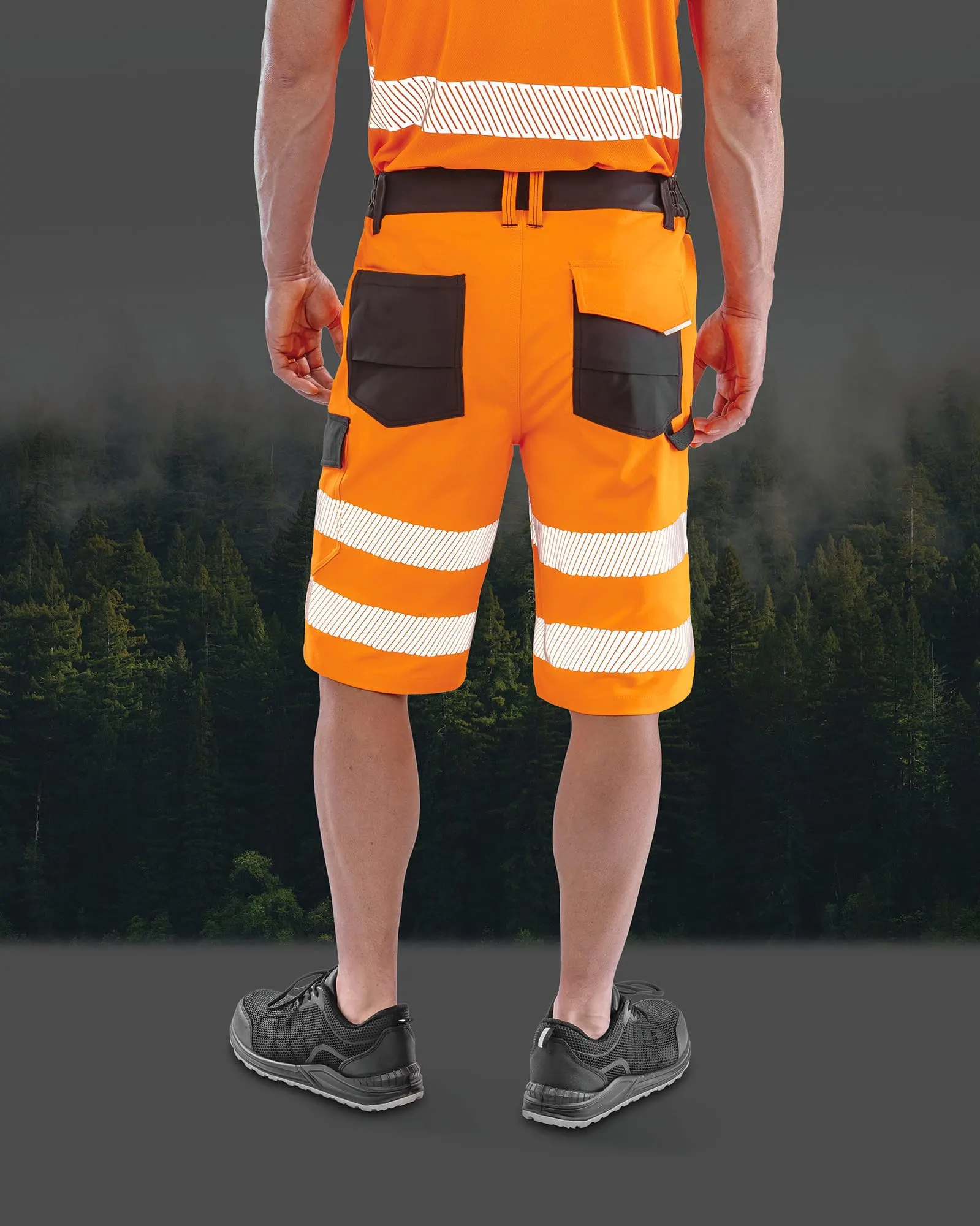 Pantalón corto de seguridad elástico reciclado Safe-Guard
