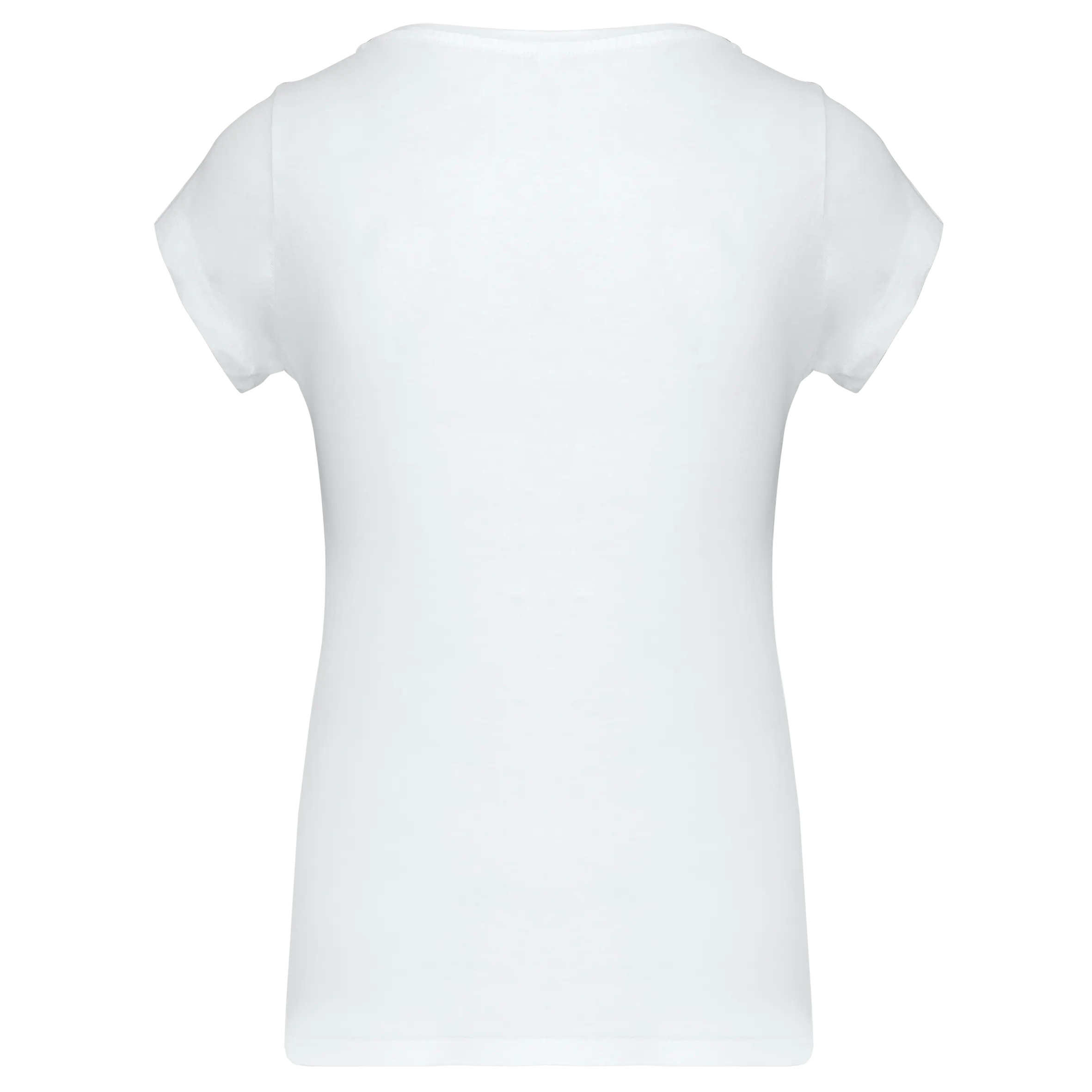 Camiseta manga corta cuello barco mujer