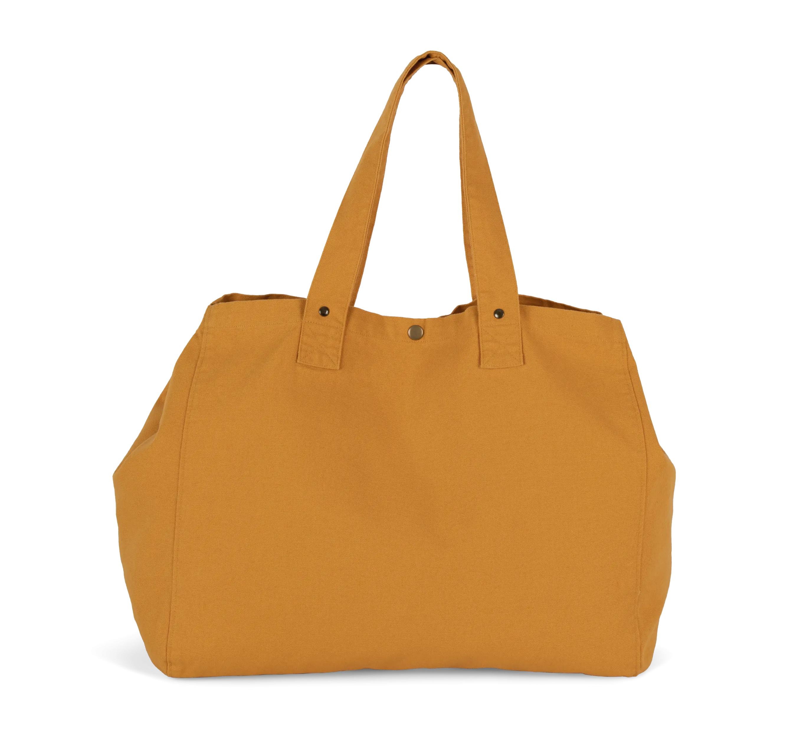Bolsa shopper de algodón efecto lavado