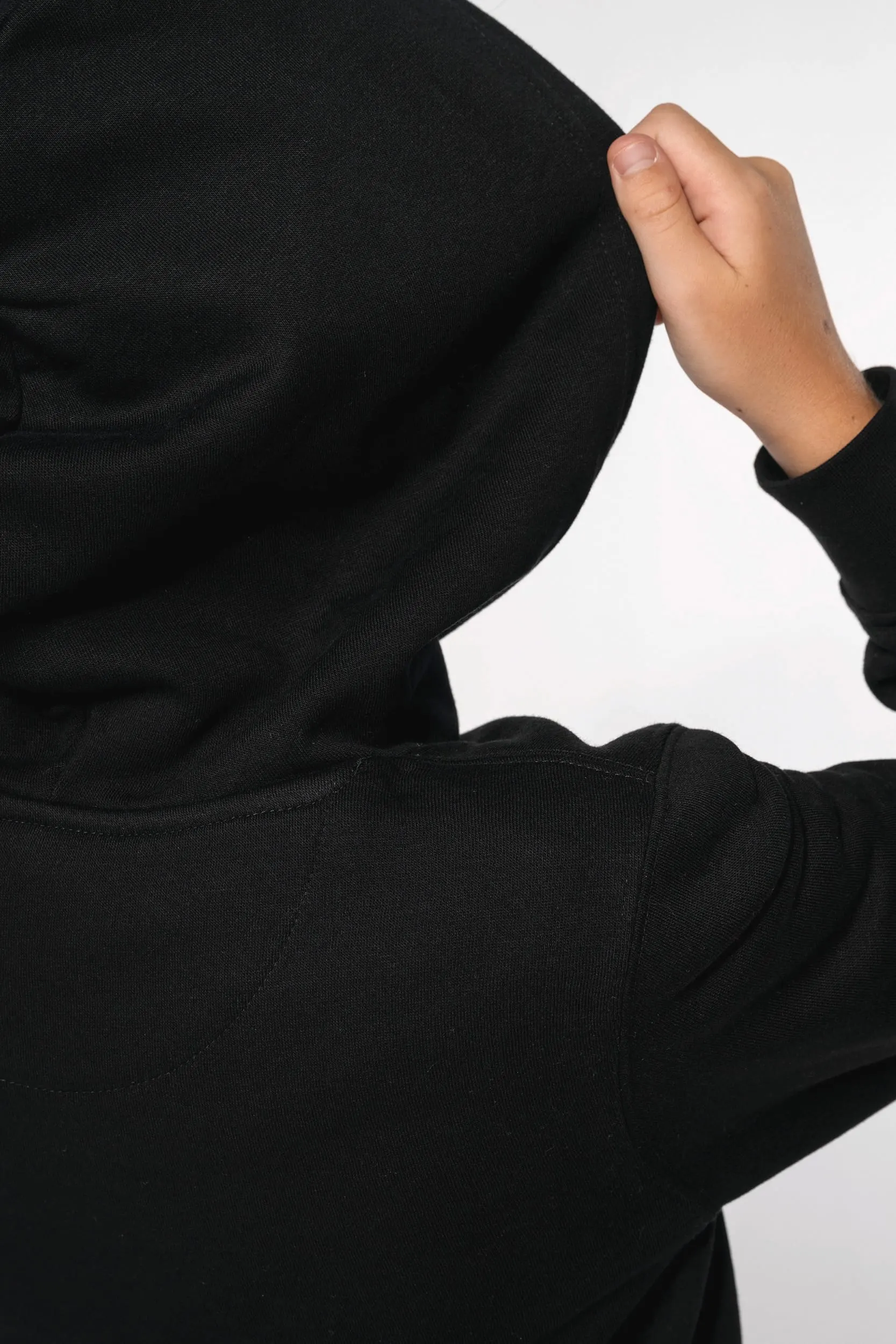 Sudadera con capucha de forro contrastado infantil