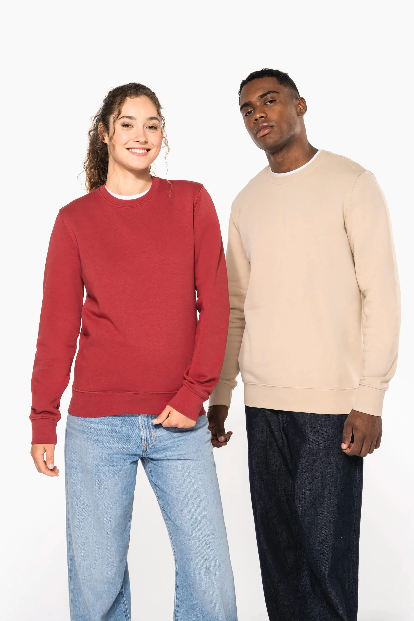 Sudadera ecorresponsable de cuello redondo unisex