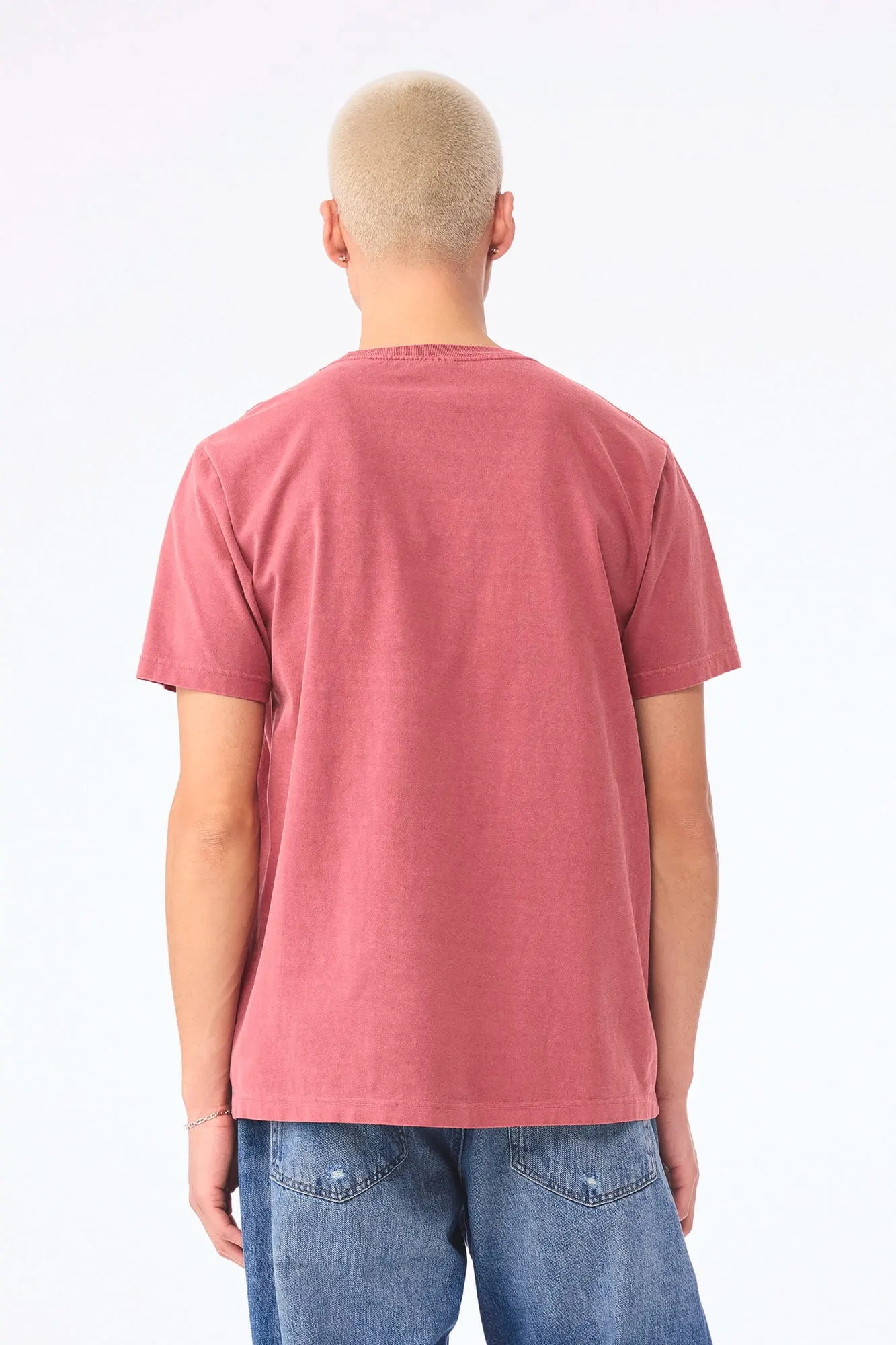 Camiseta de efecto lavado gruesa unisex
