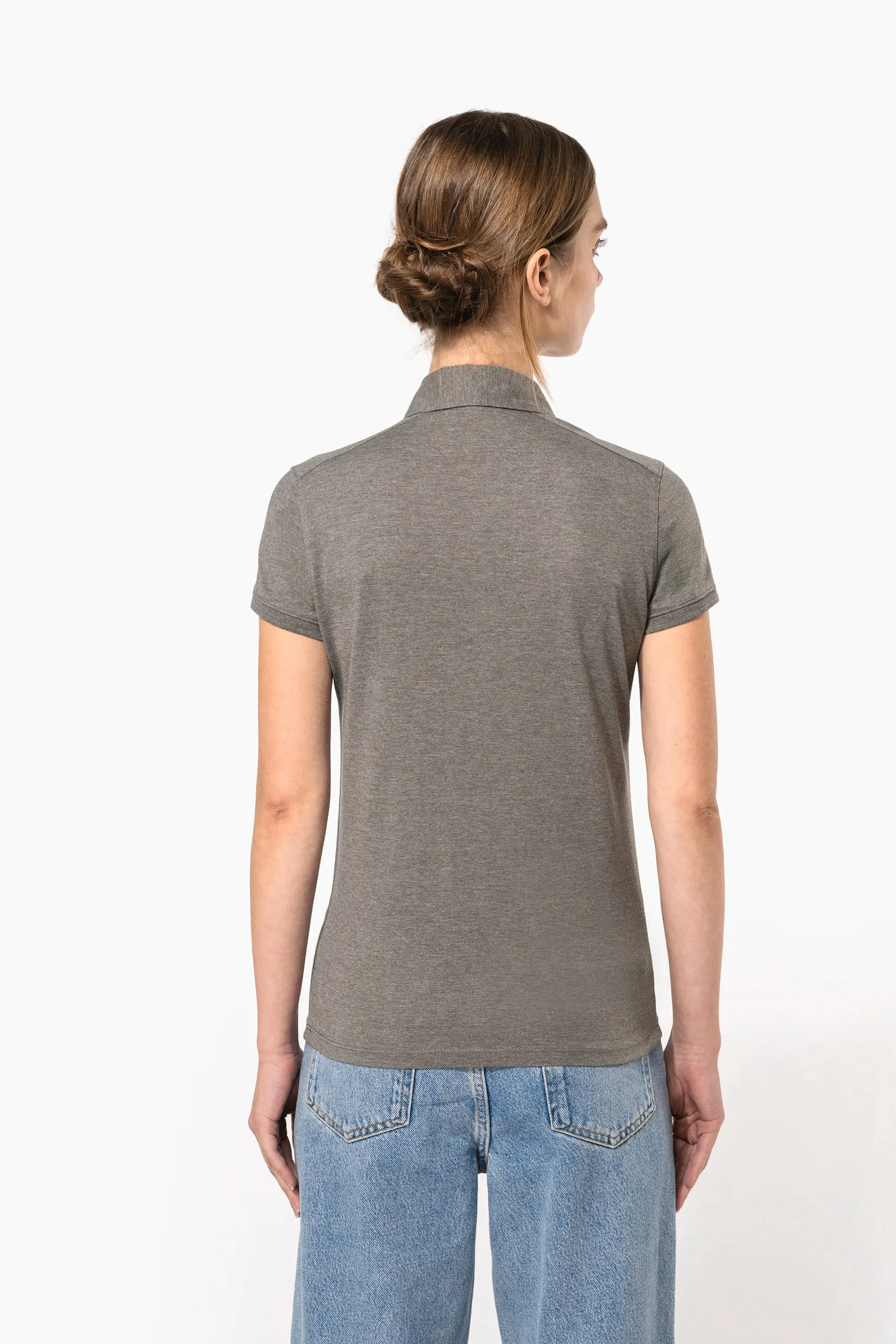 Polo jersey manga corta mujer