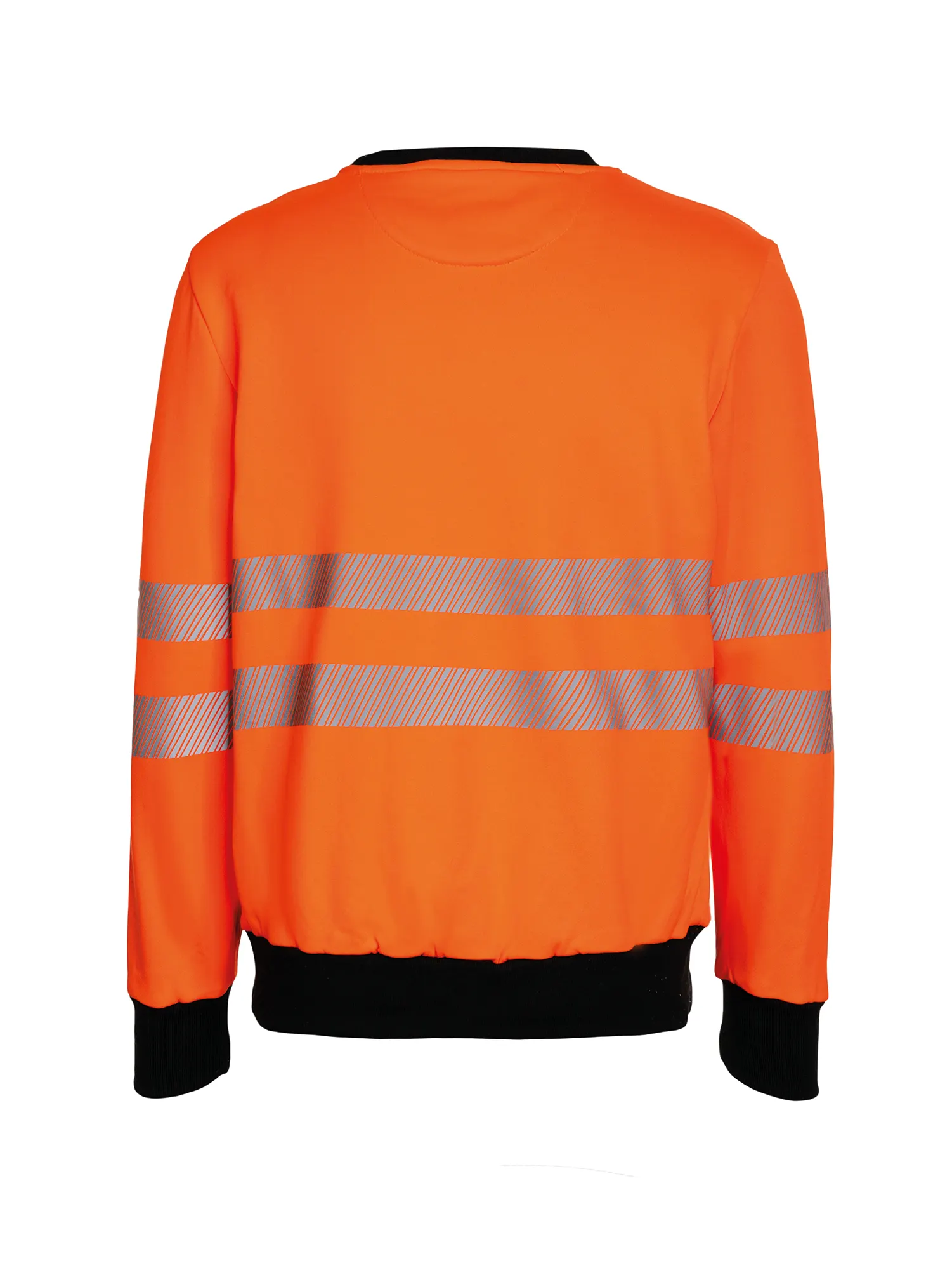 Sudadera de alta visibilidad con pecho negro.