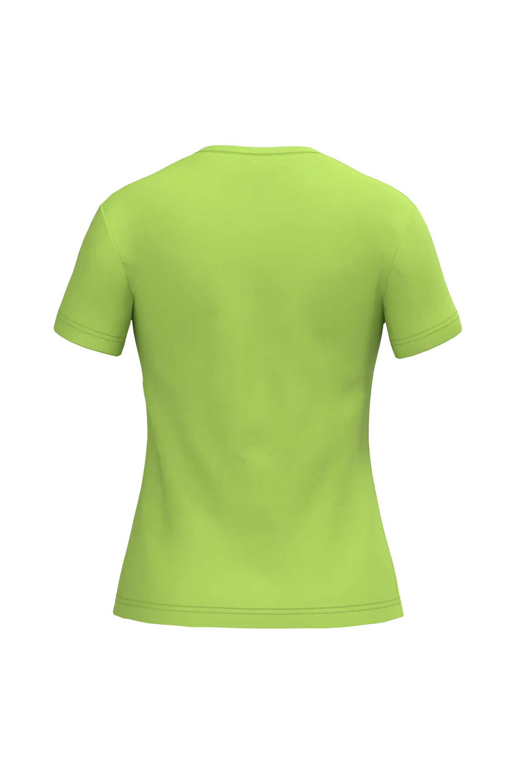 Camiseta de manga cota y cuello de pico mujer