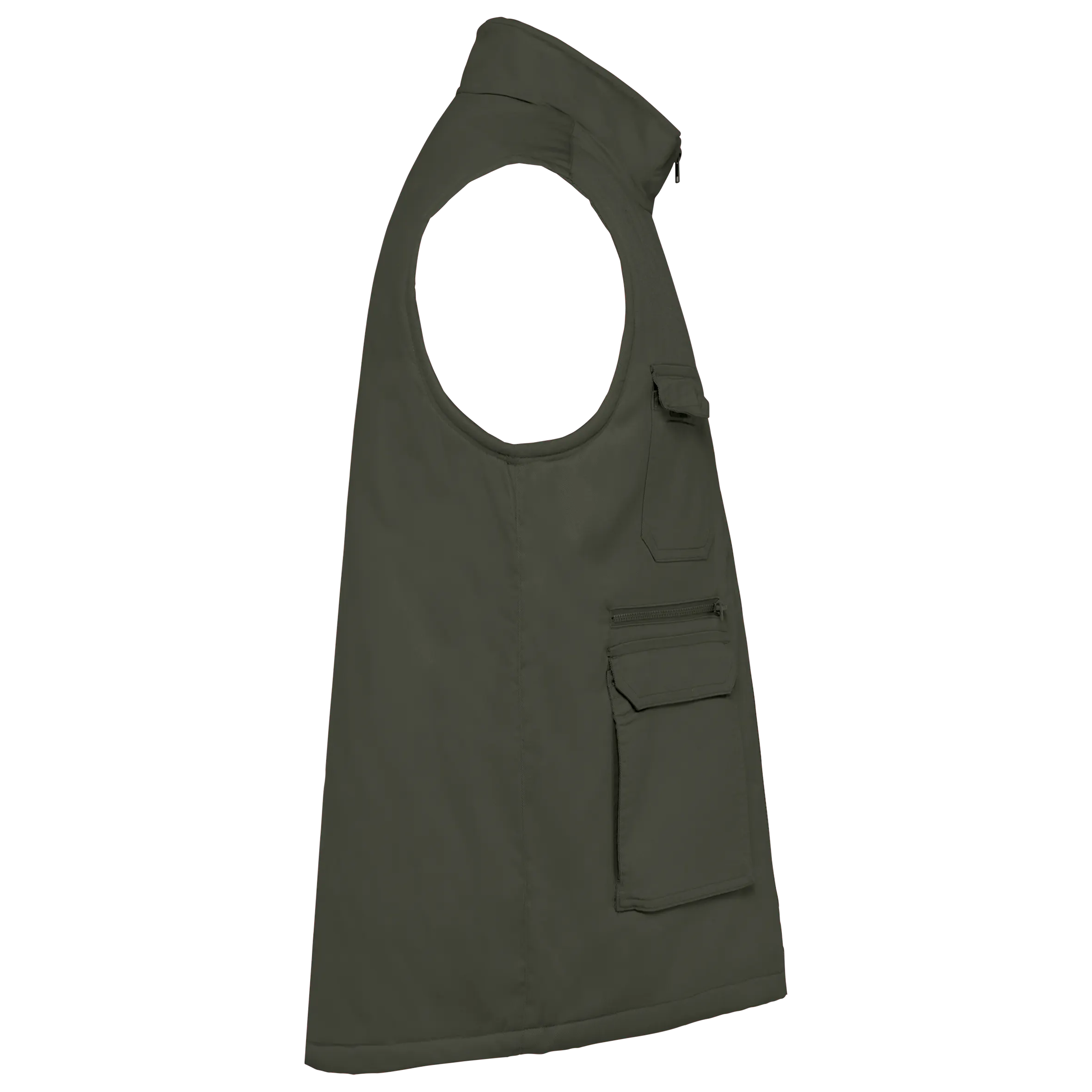Chaleco polialgodón multibolsillos acolchado - Unisex