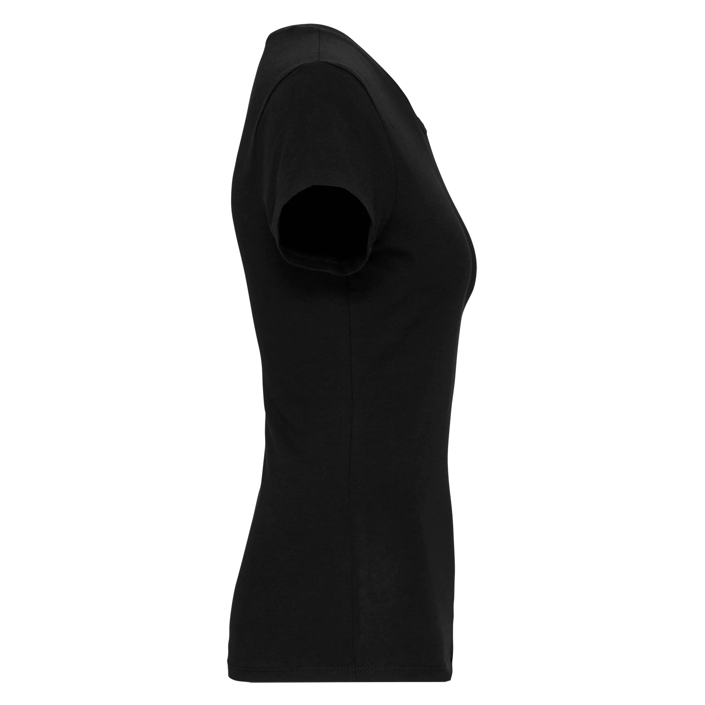 Camiseta con elastano cuello de pico mujer