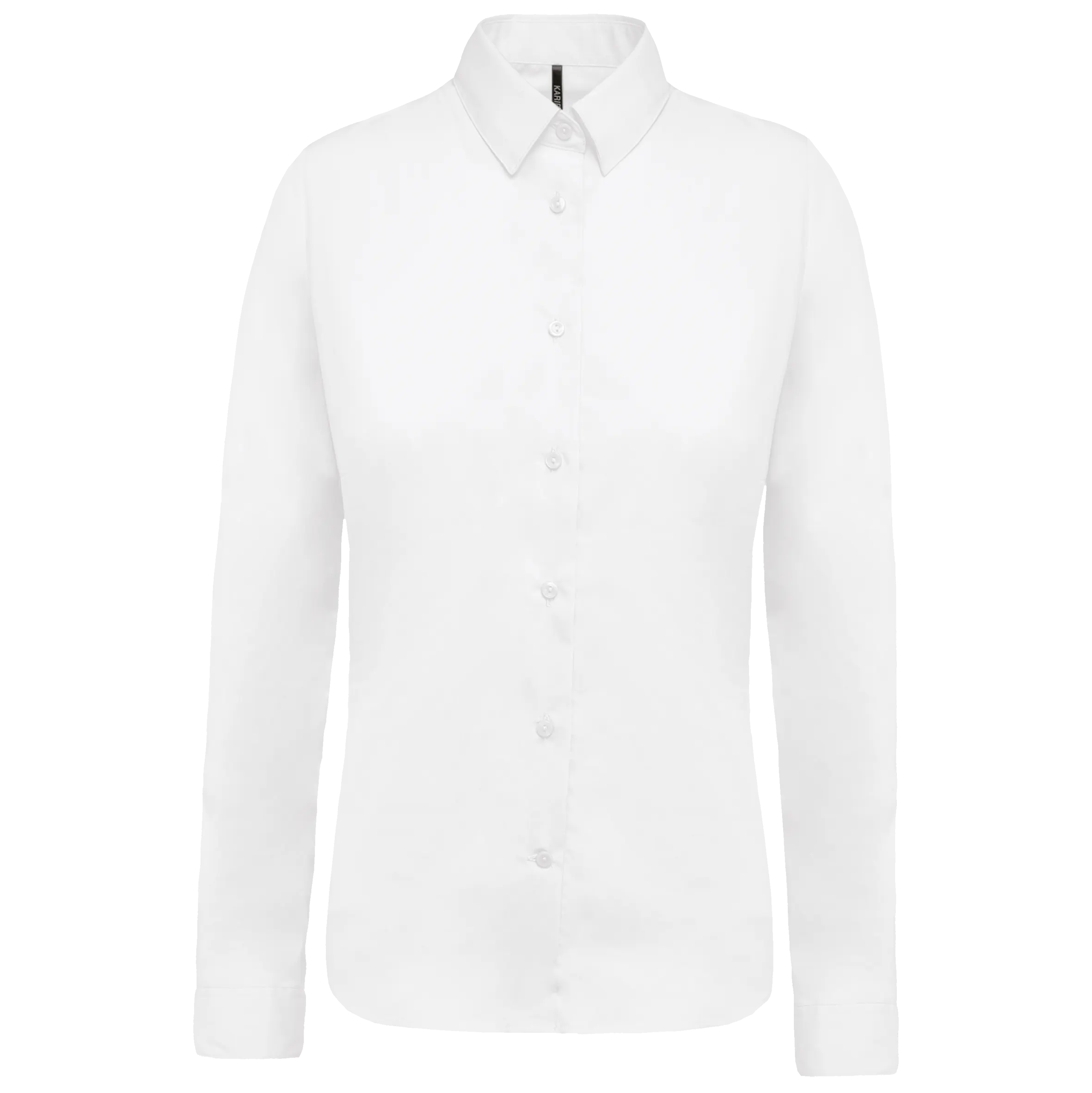 Camisa popelina manga larga mujer