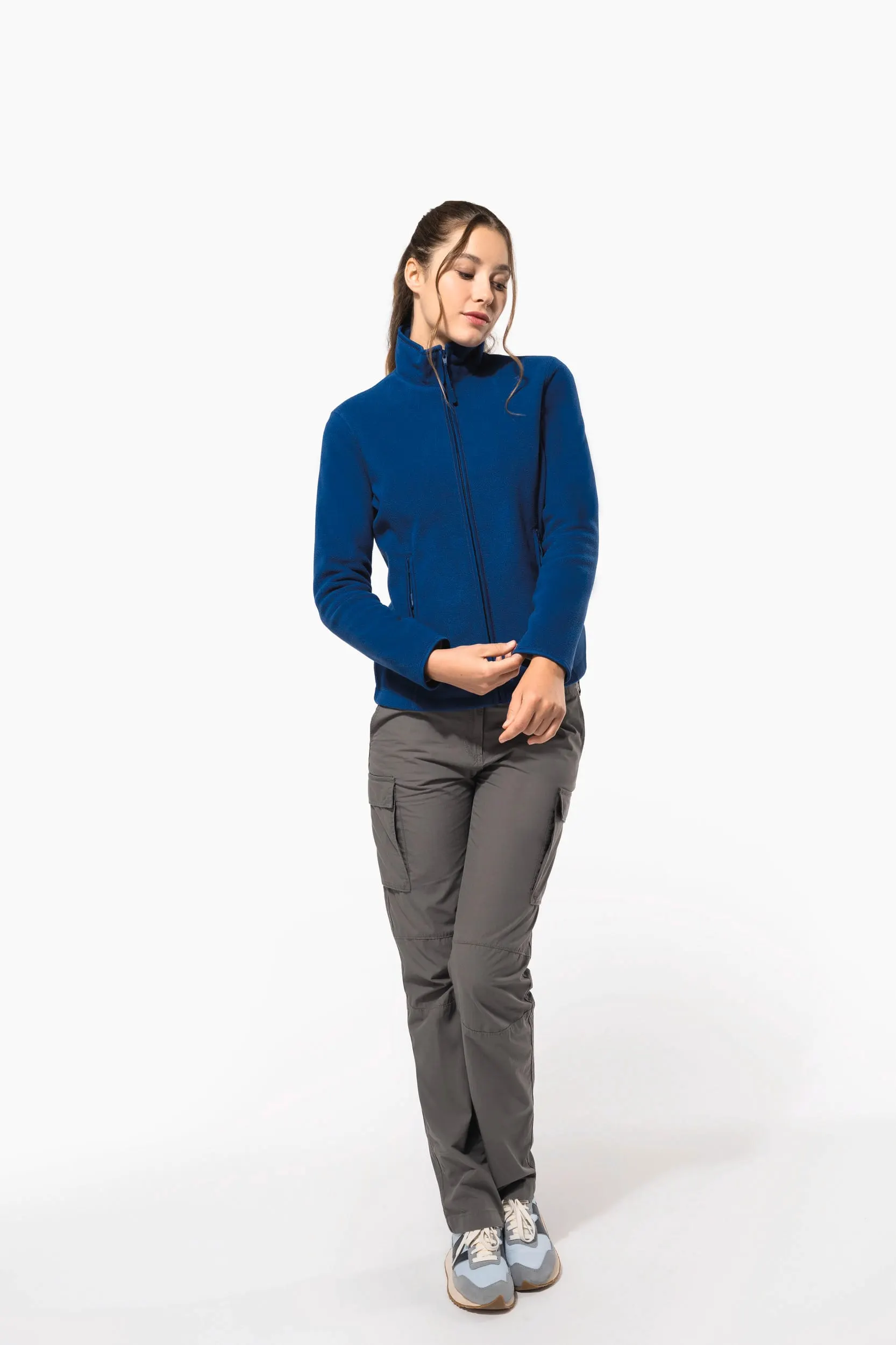 Chaqueta micropolar con cremallera mujer