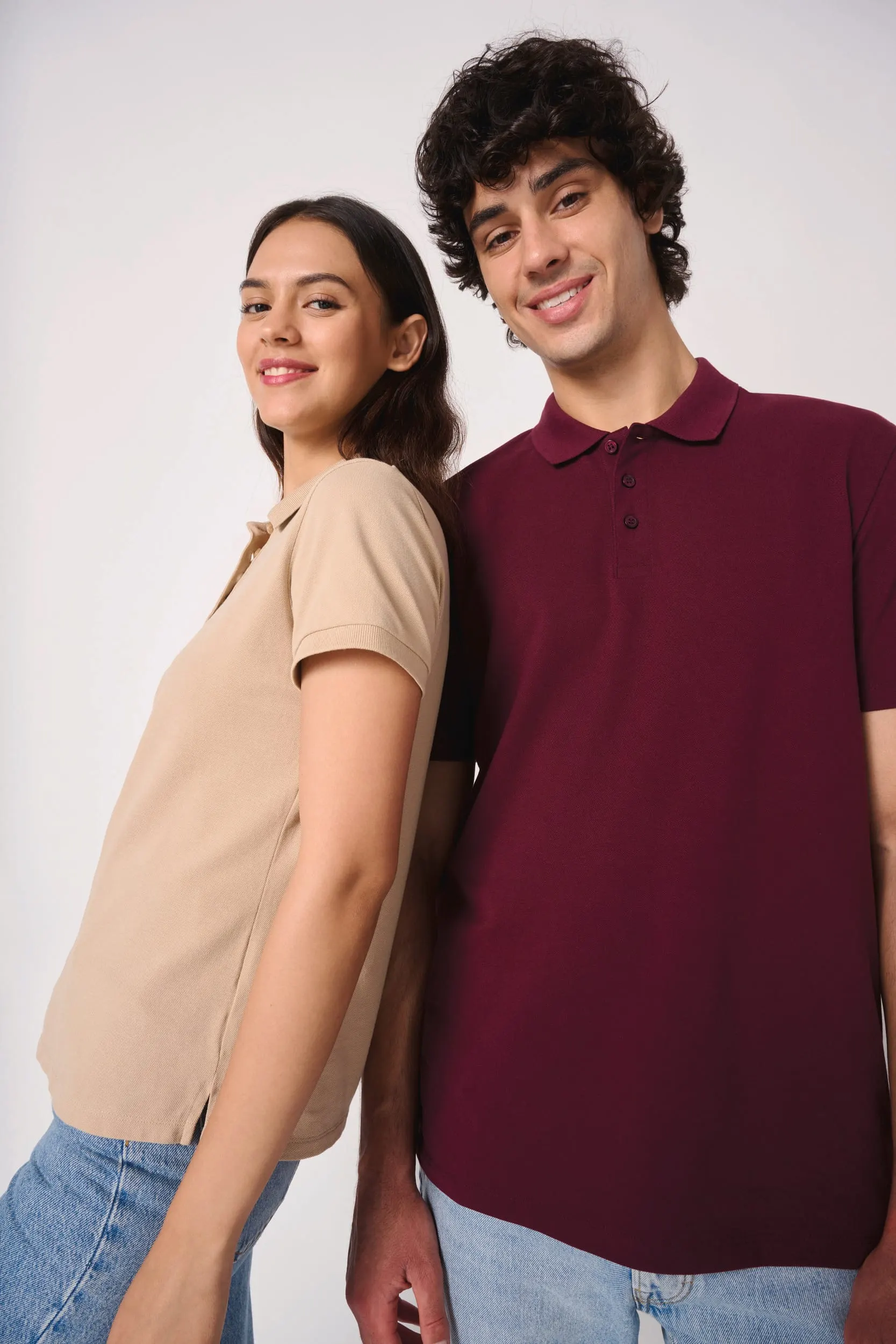 Polo punto piqué mujer