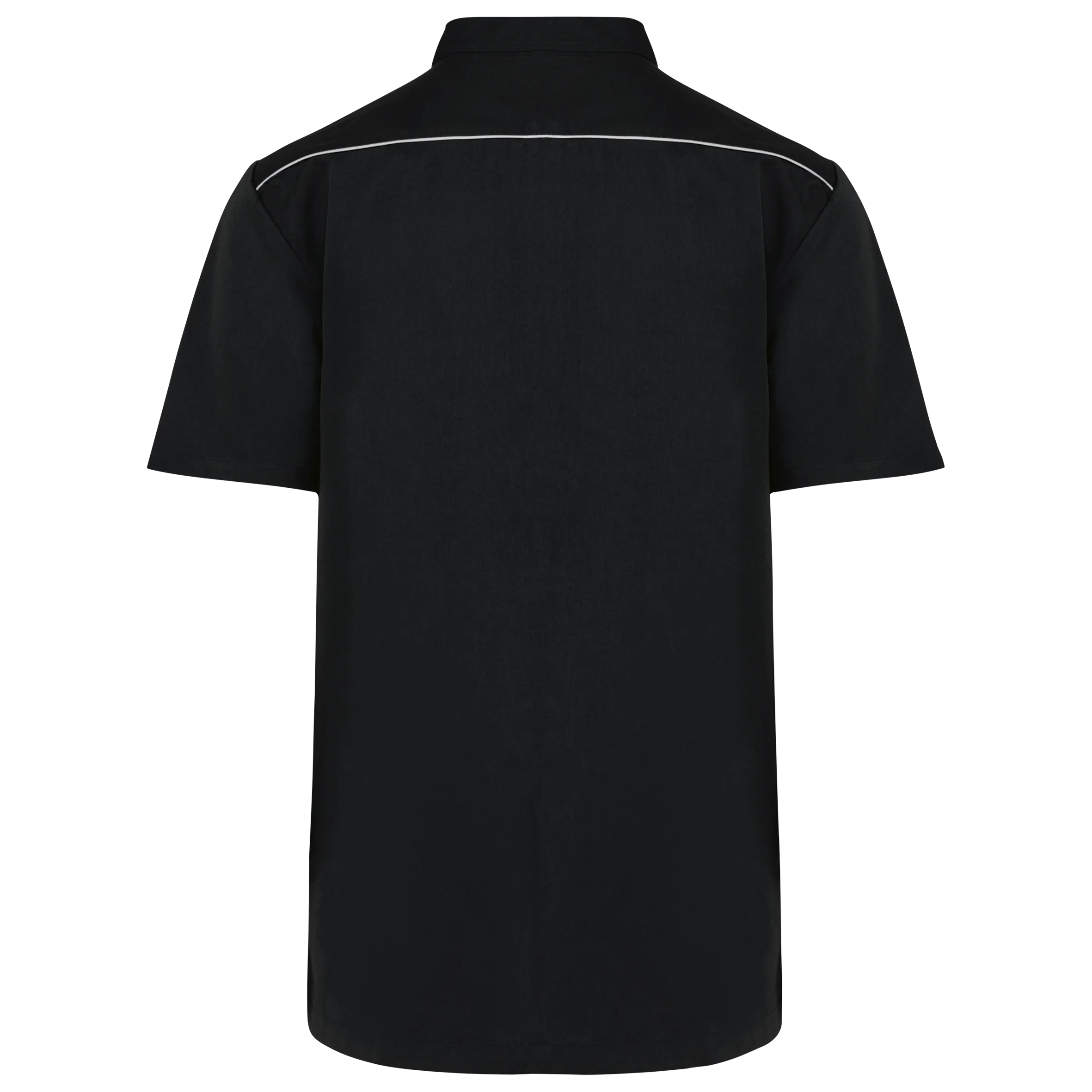 Blusa polialgodón con botones a presión hombre
