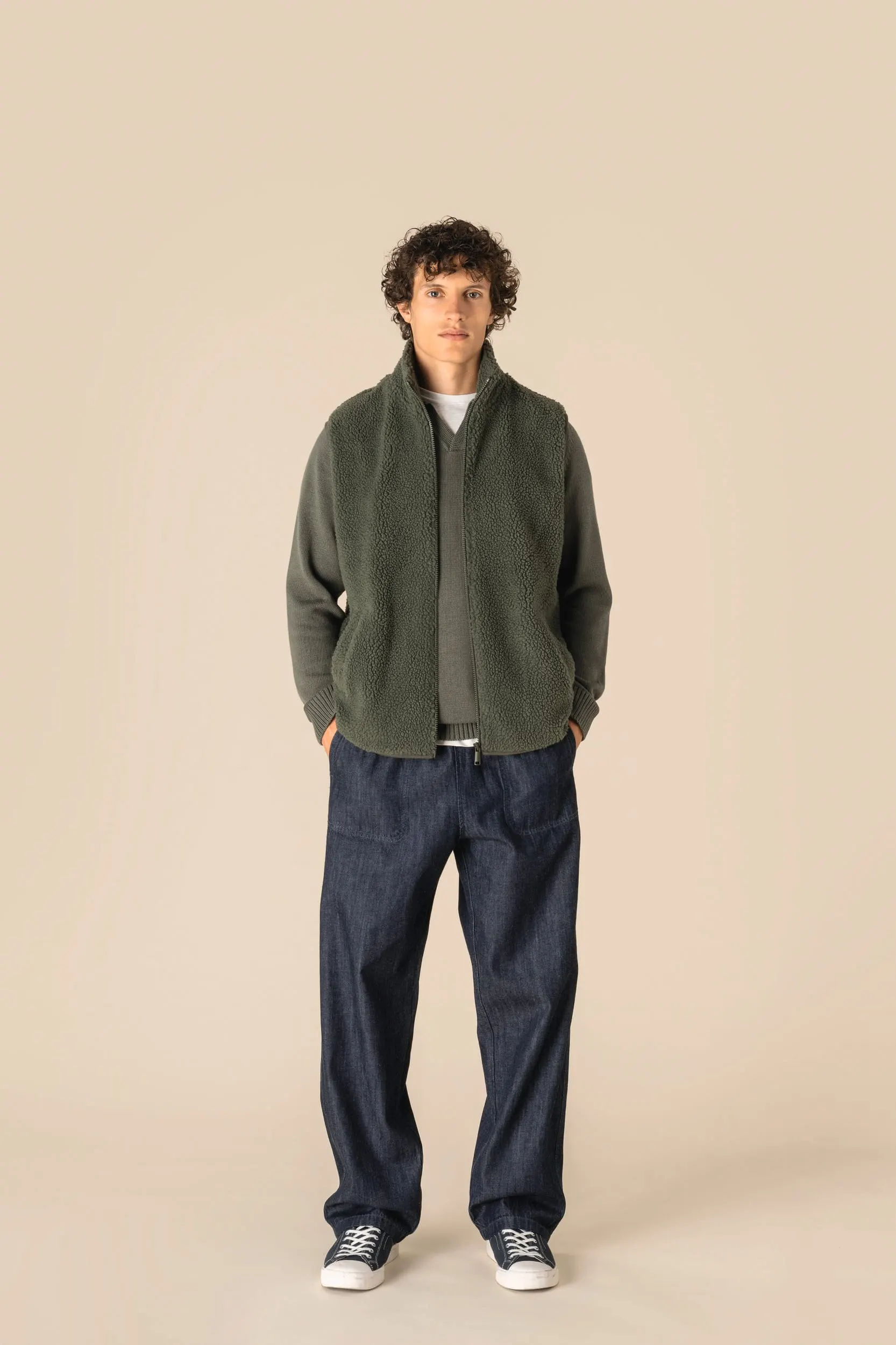 Chaleco de sherpa hombre<br/>