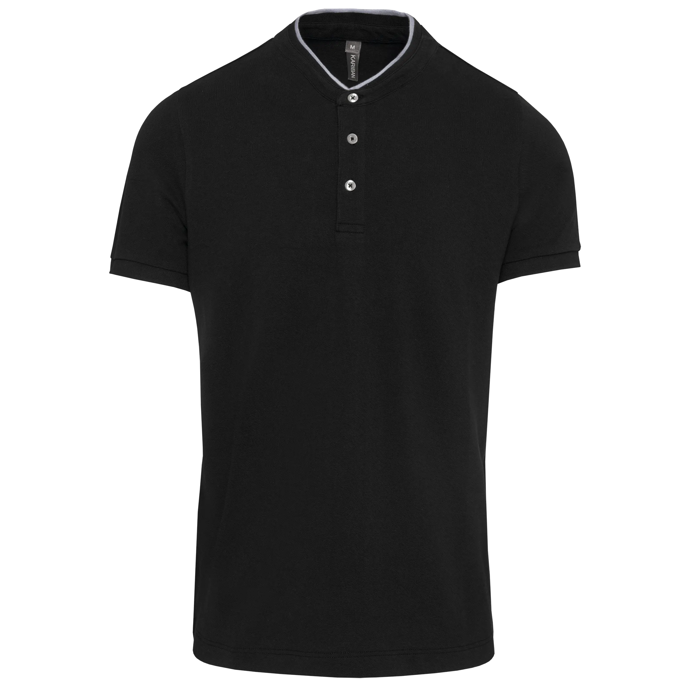 Polo con cuello mao manga corta hombre