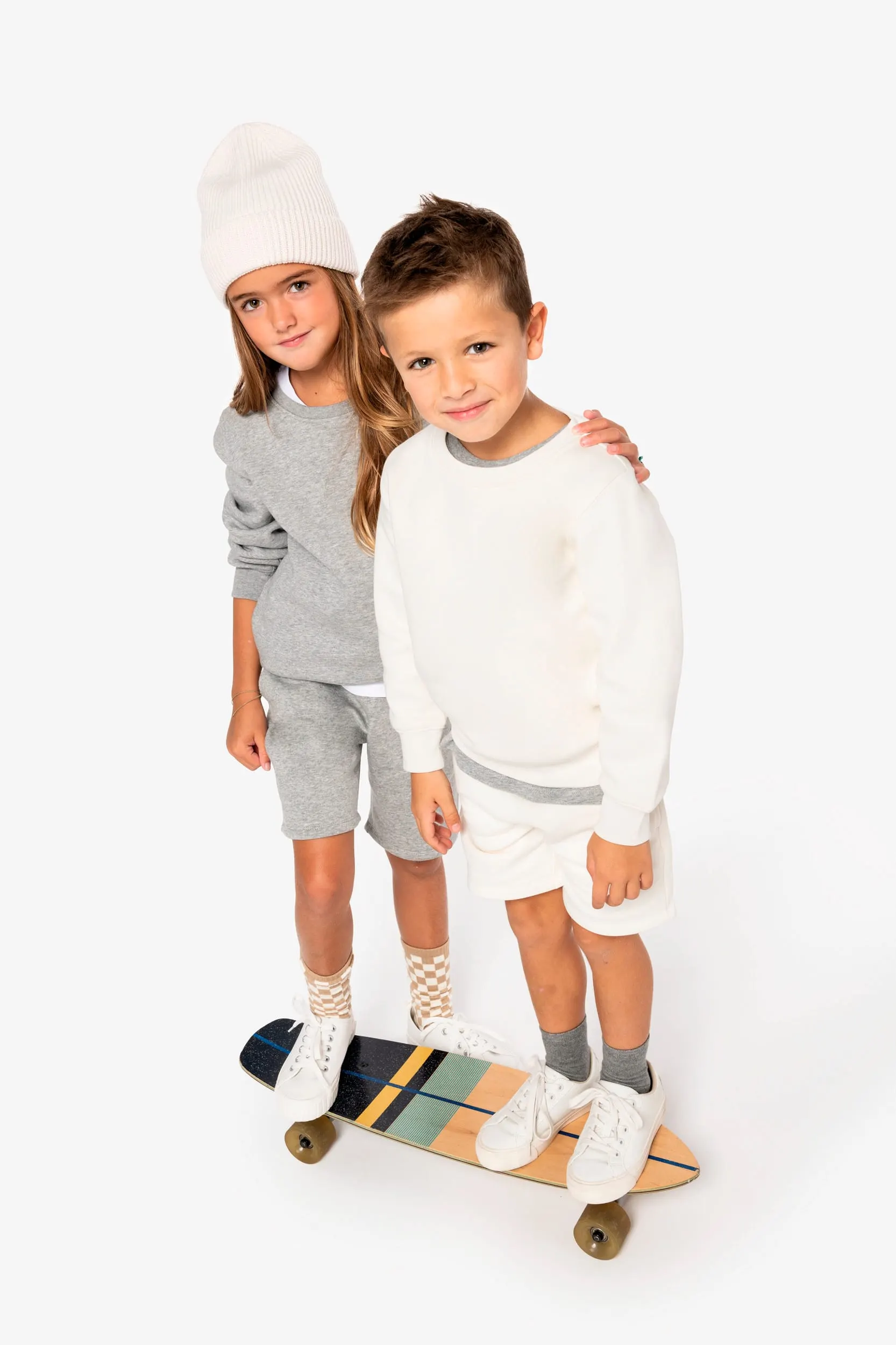 Bermuda ecorresponsable de felpa infantil