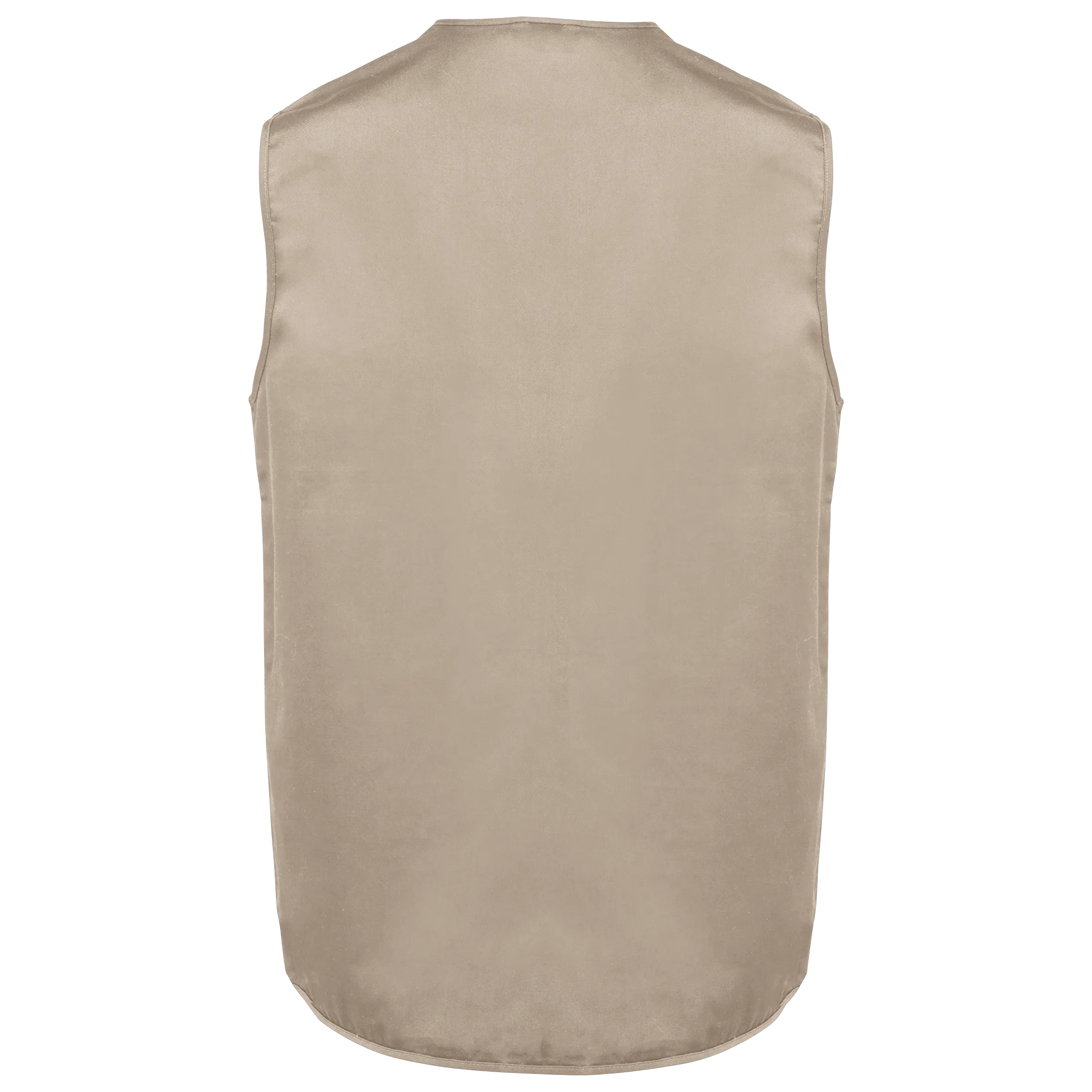 Chaleco polialgodón multibolsillos con forro  - Unisex