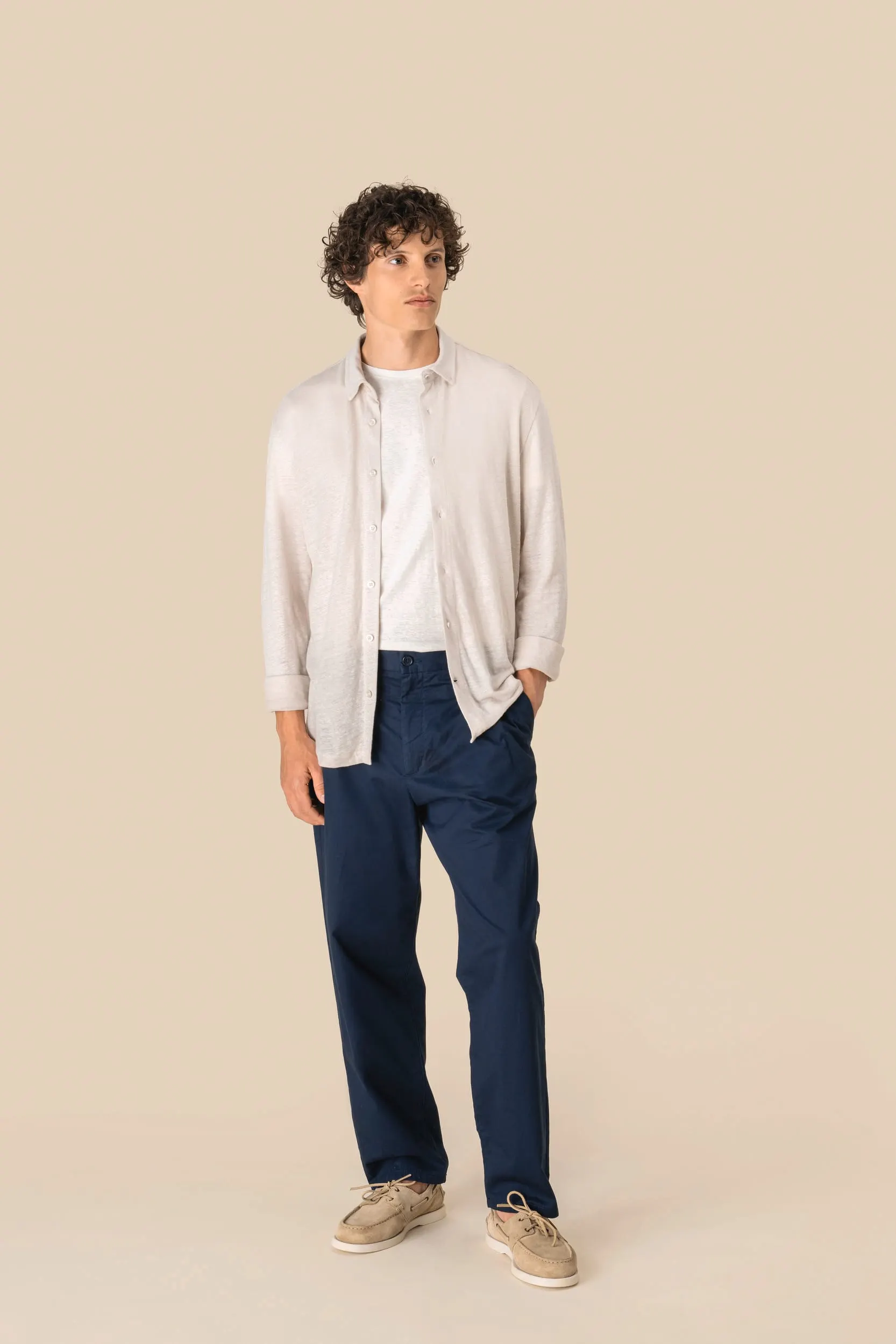 Camisa de lino hombre