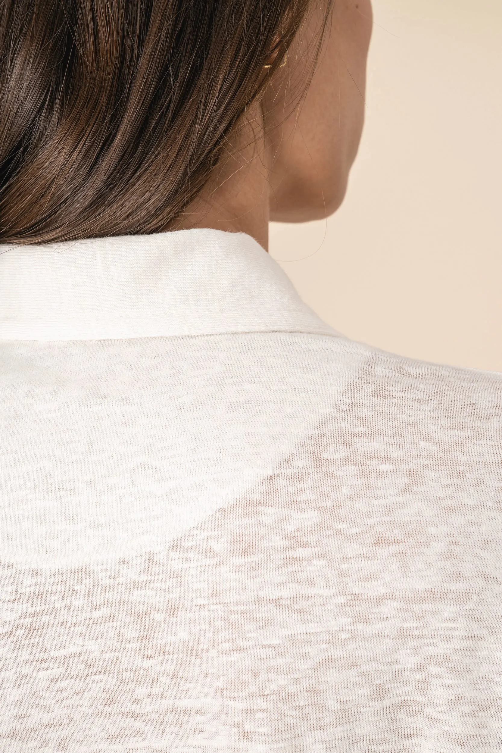 Polo de lino mujer