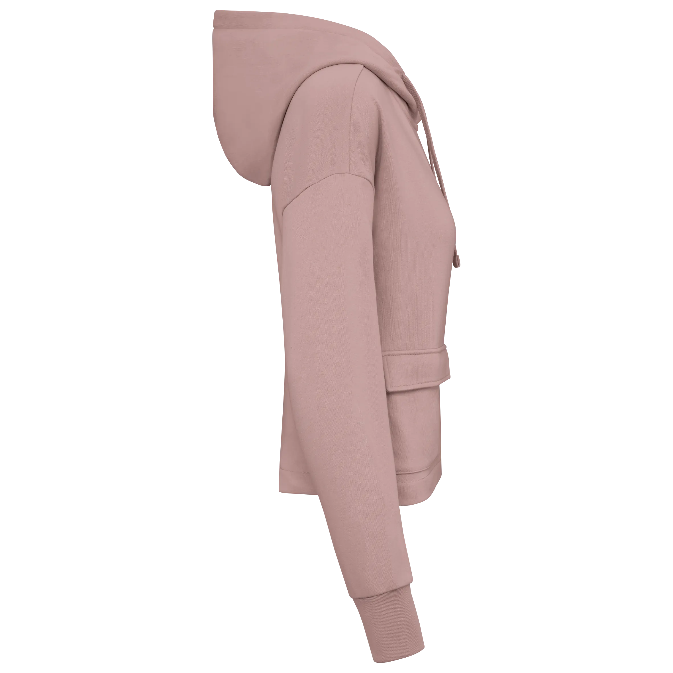 Sudadera ecorresponsable con cremallera y capucha French Terry mujer