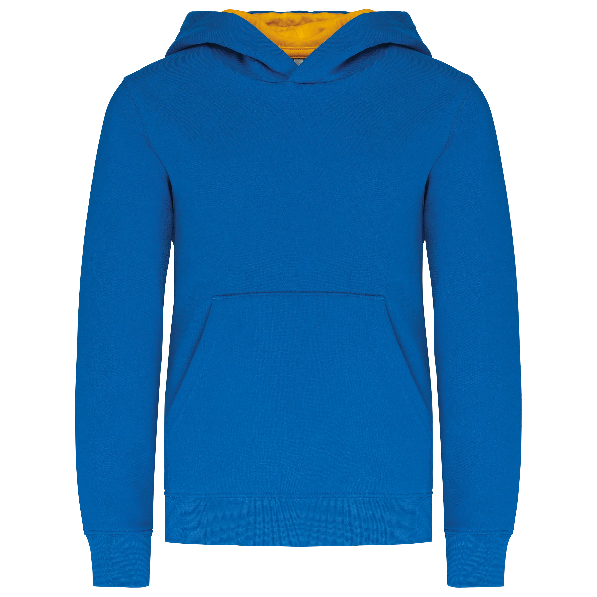 Sudadera capucha contrastada niños