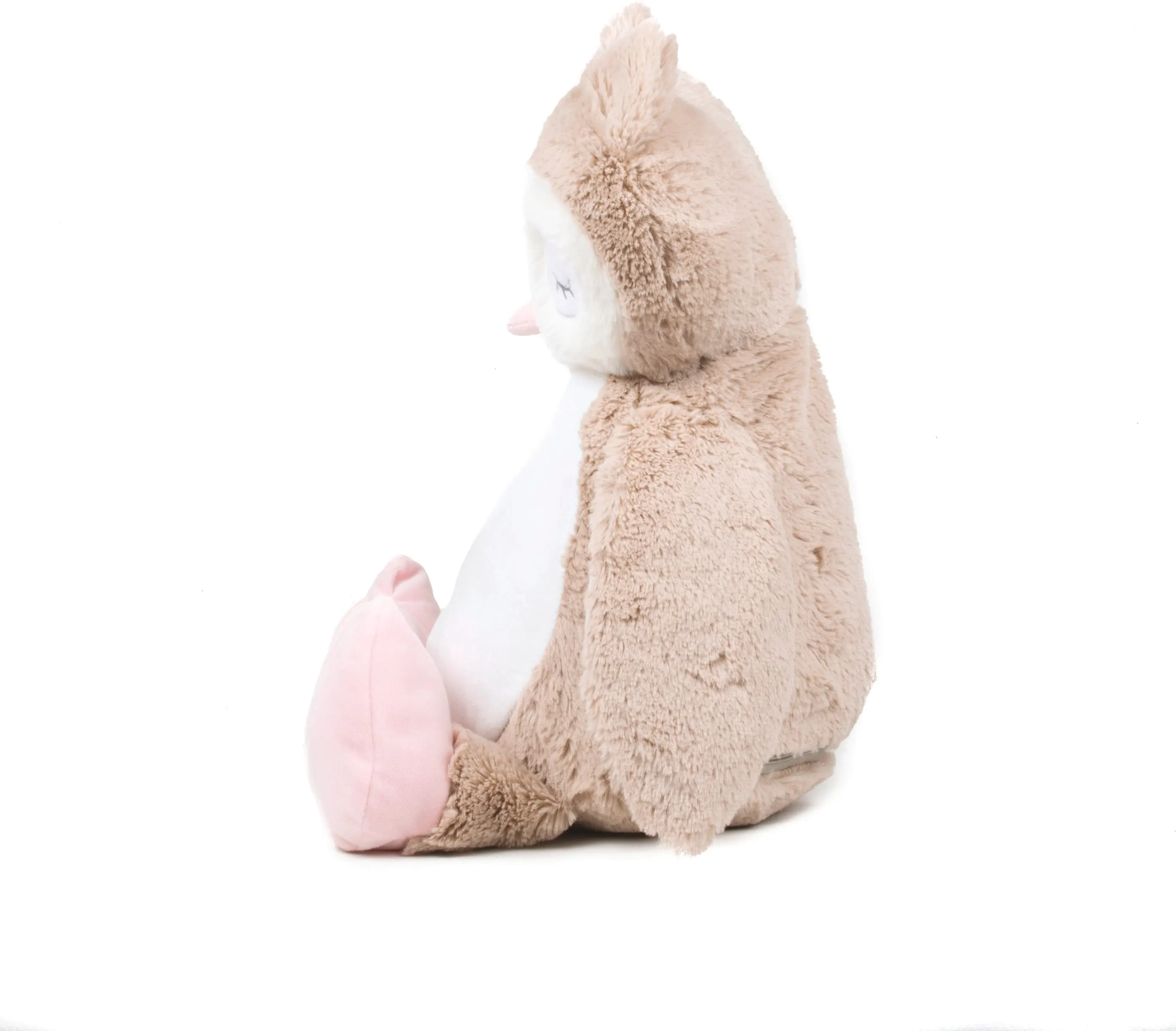 Lechuza de peluche con cremallera
