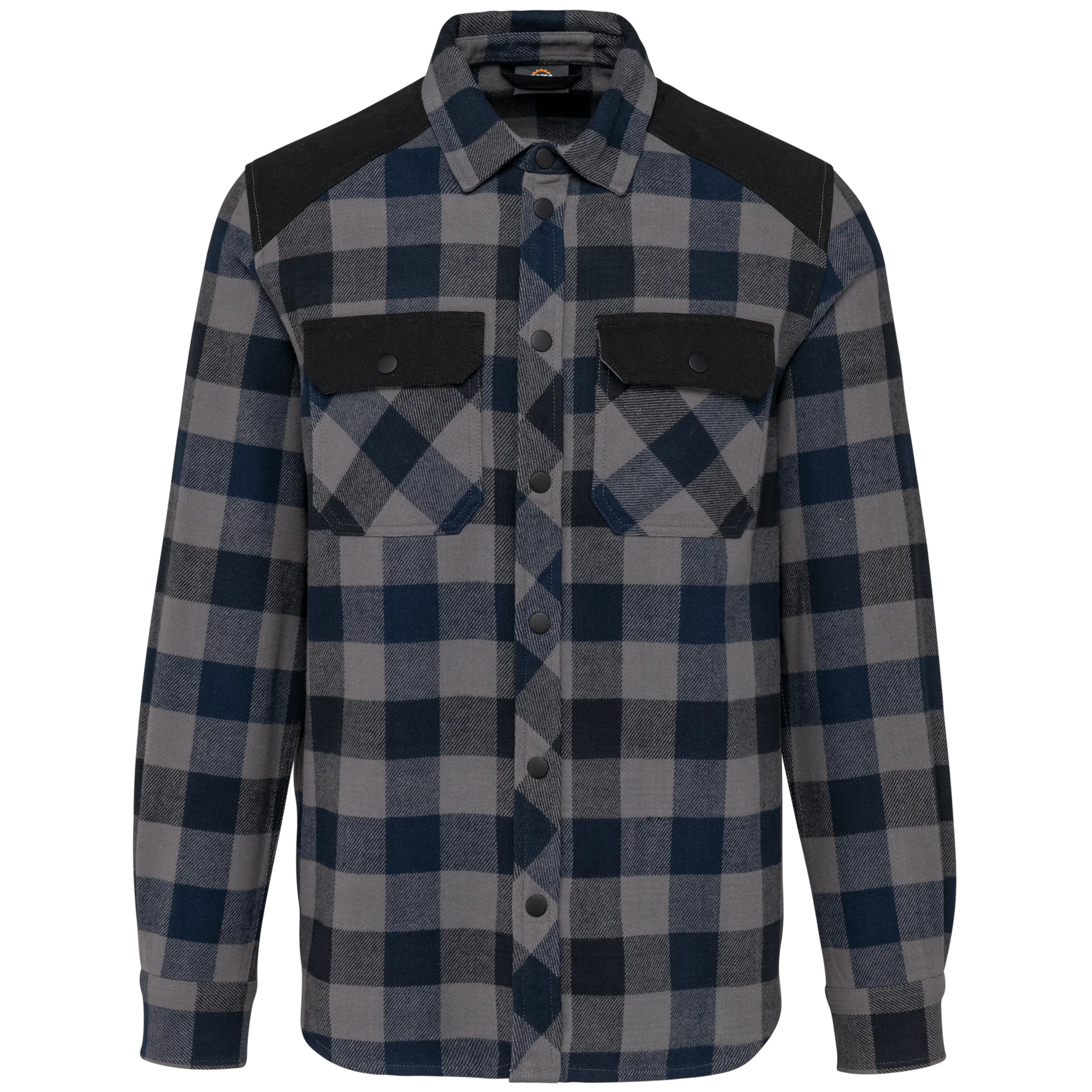 Sobrecamisa a cuadros con bolsillos