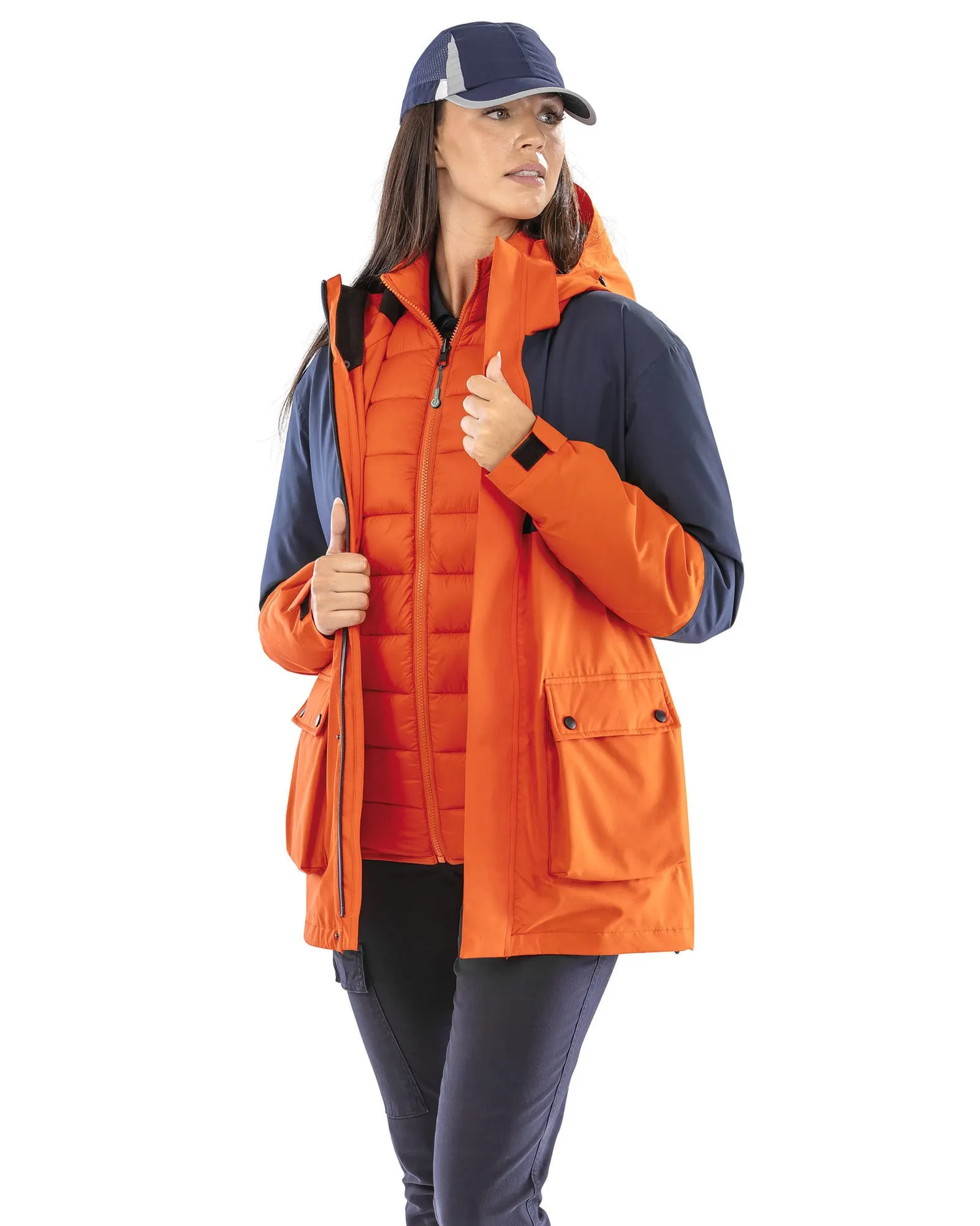 Chaqueta acolchada Ripstop reciclada 3 en 1