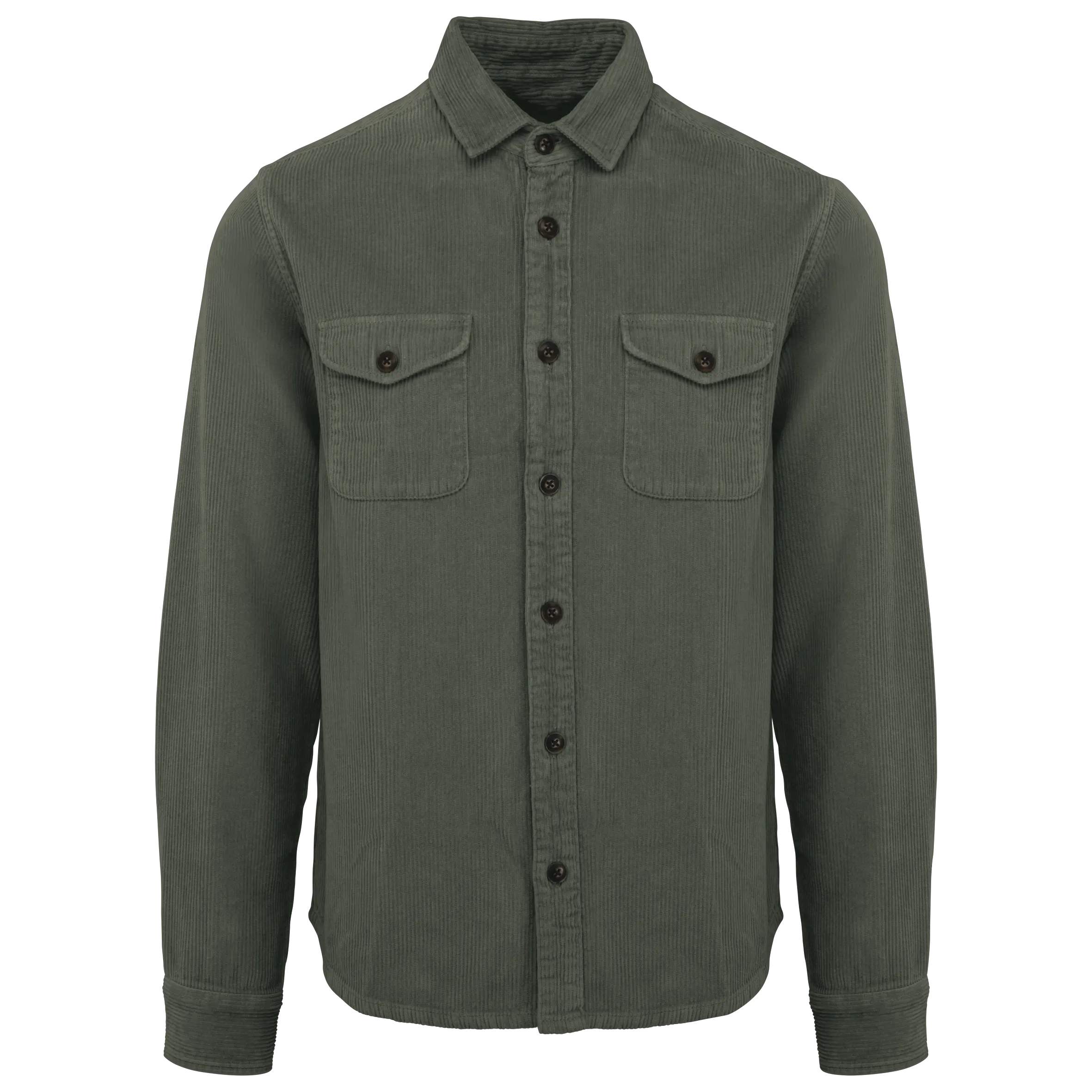 Sobrecamisa ecorresponsable efecto lavado de pana hombre