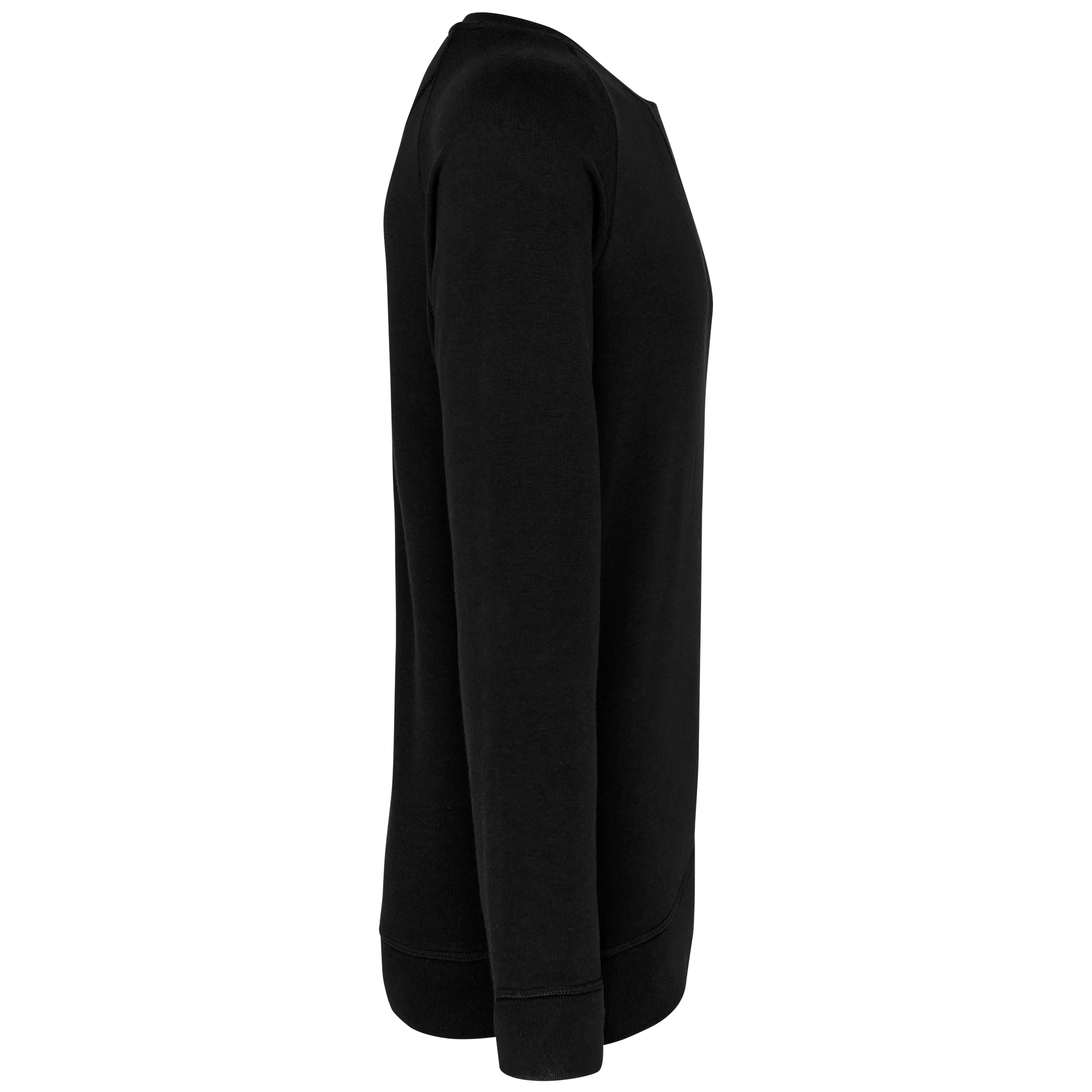 Sudadera algodón orgánico con cuello redondo y mangas raglán de hombre