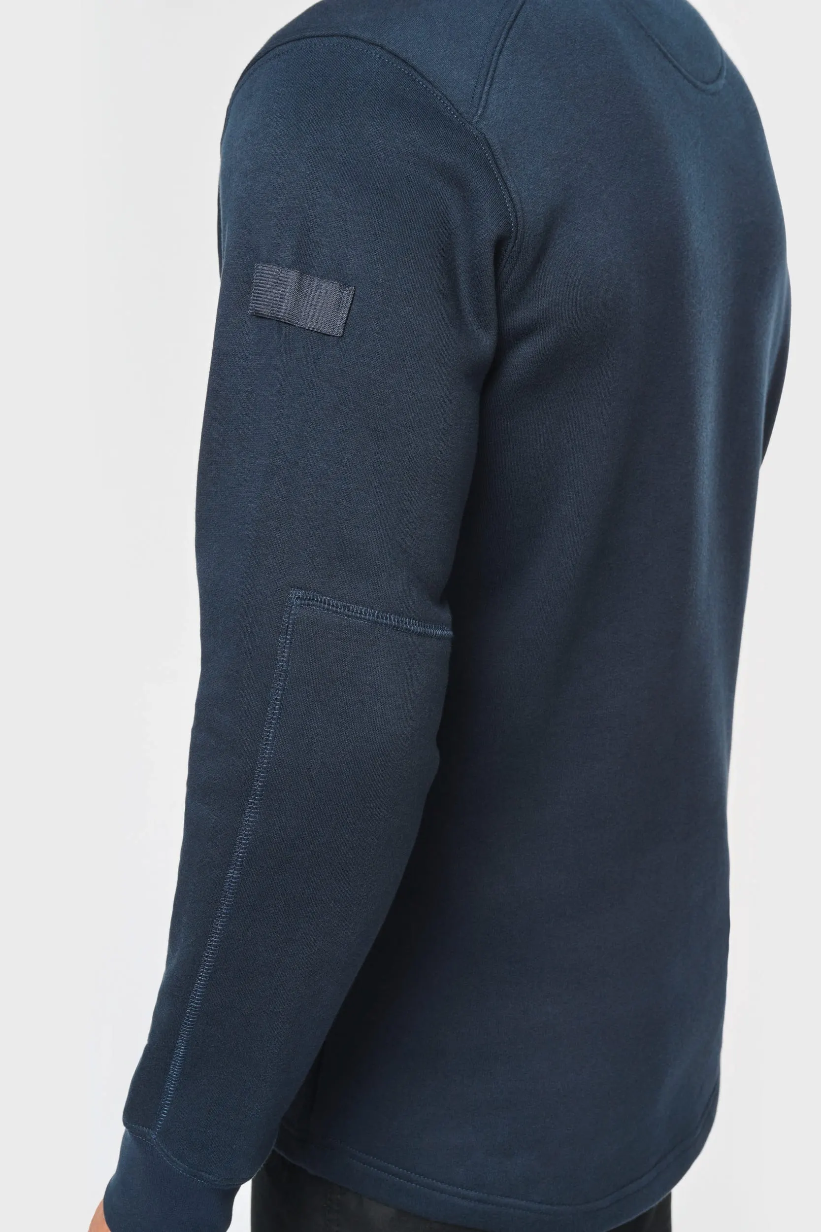 Sudadera manga montada