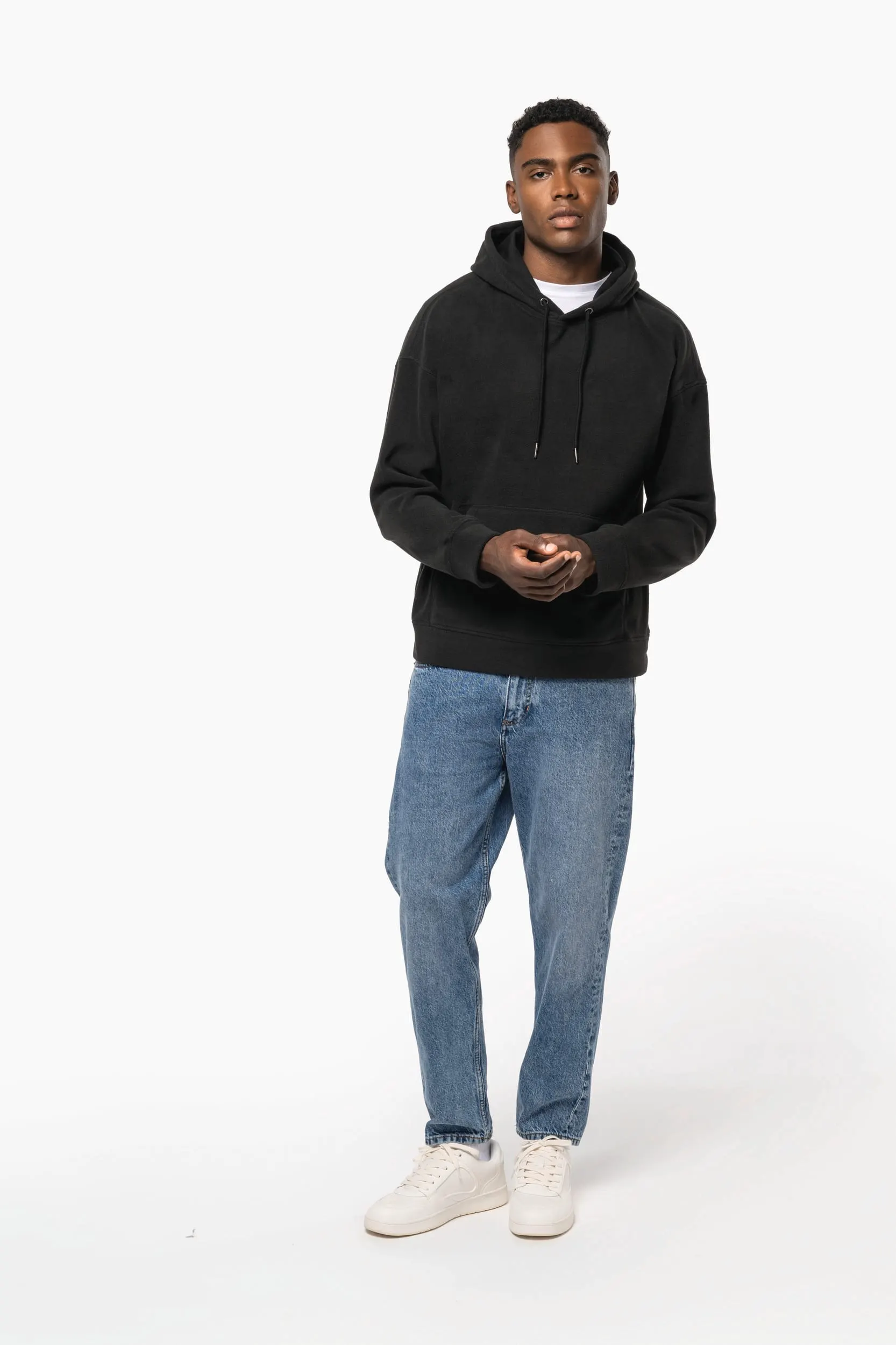 Sudadera oversize con capucha - micropolar reciclado - Unisex