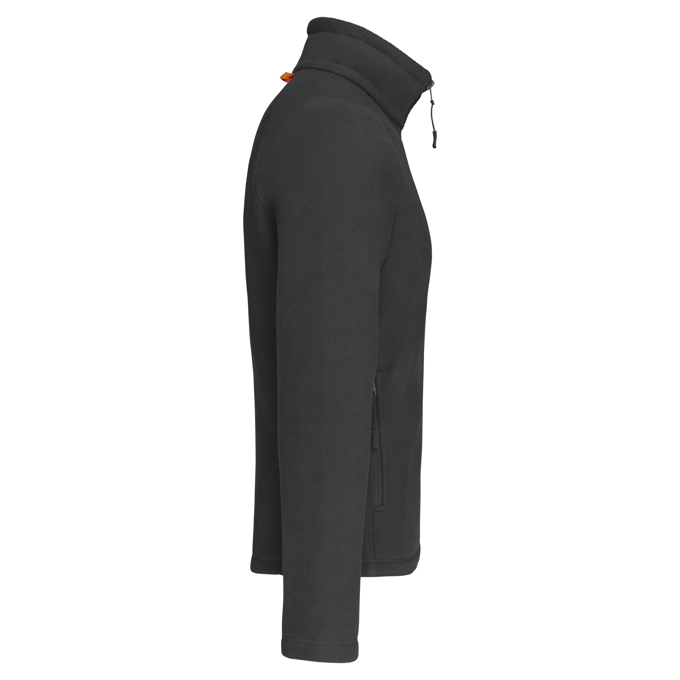 Chaqueta micropolar con cremallera y mangas raglán hombre