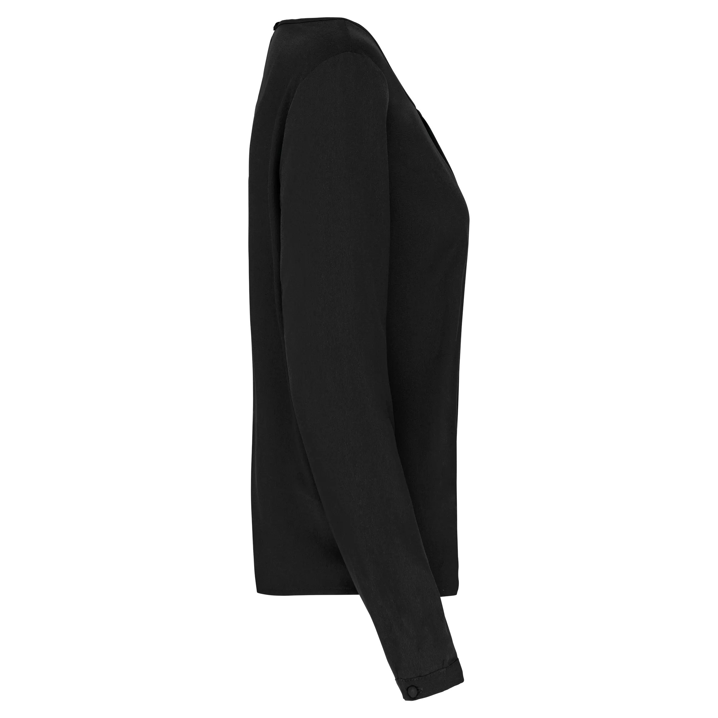 Blusa crepe manga larga mujer