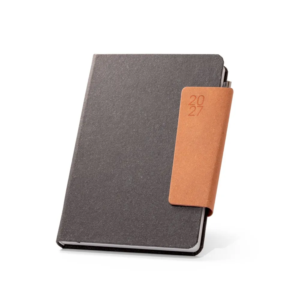 TAGORE A5. Agenda A5 en piel (58% reciclada)