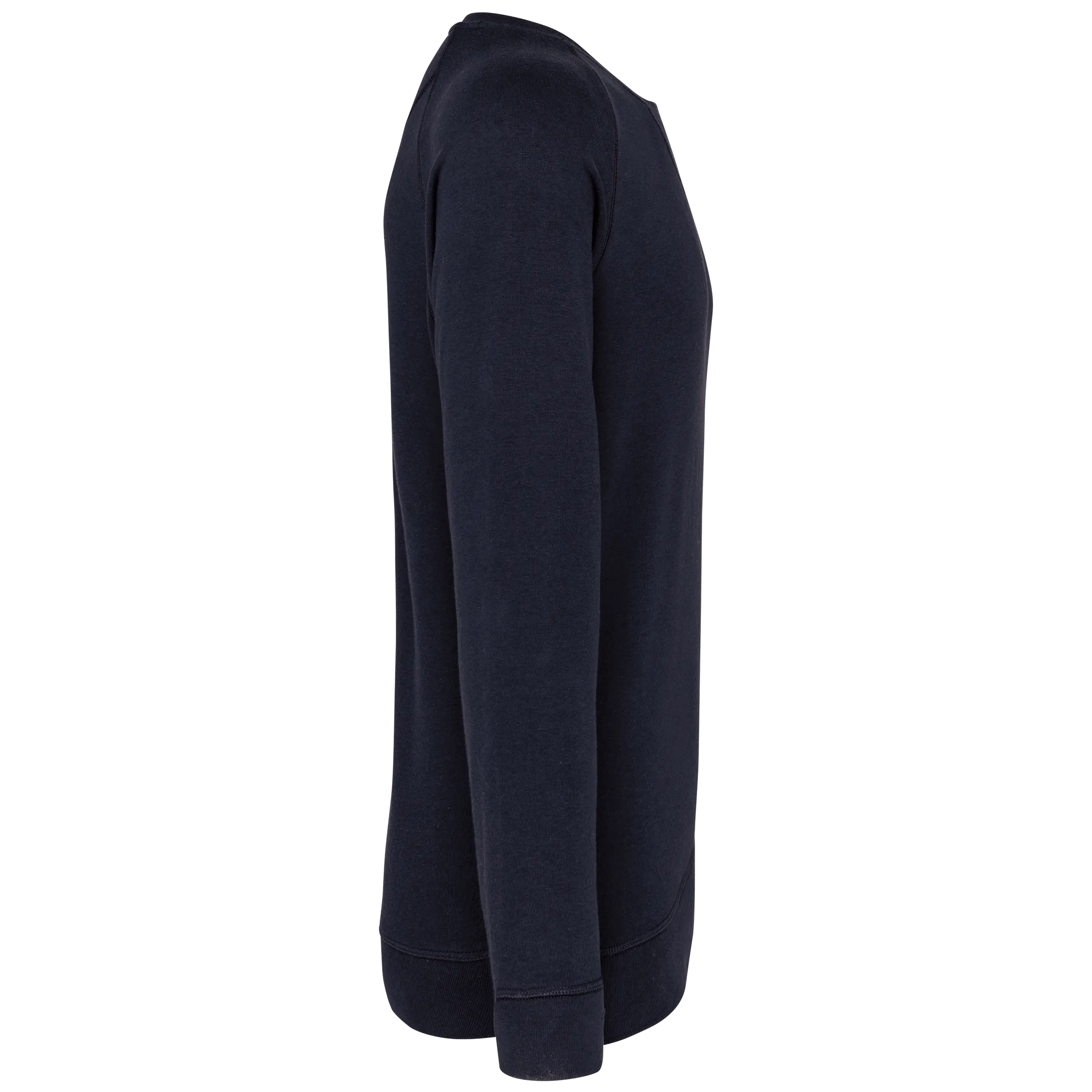 Sudadera algodón orgánico con cuello redondo y mangas raglán de hombre