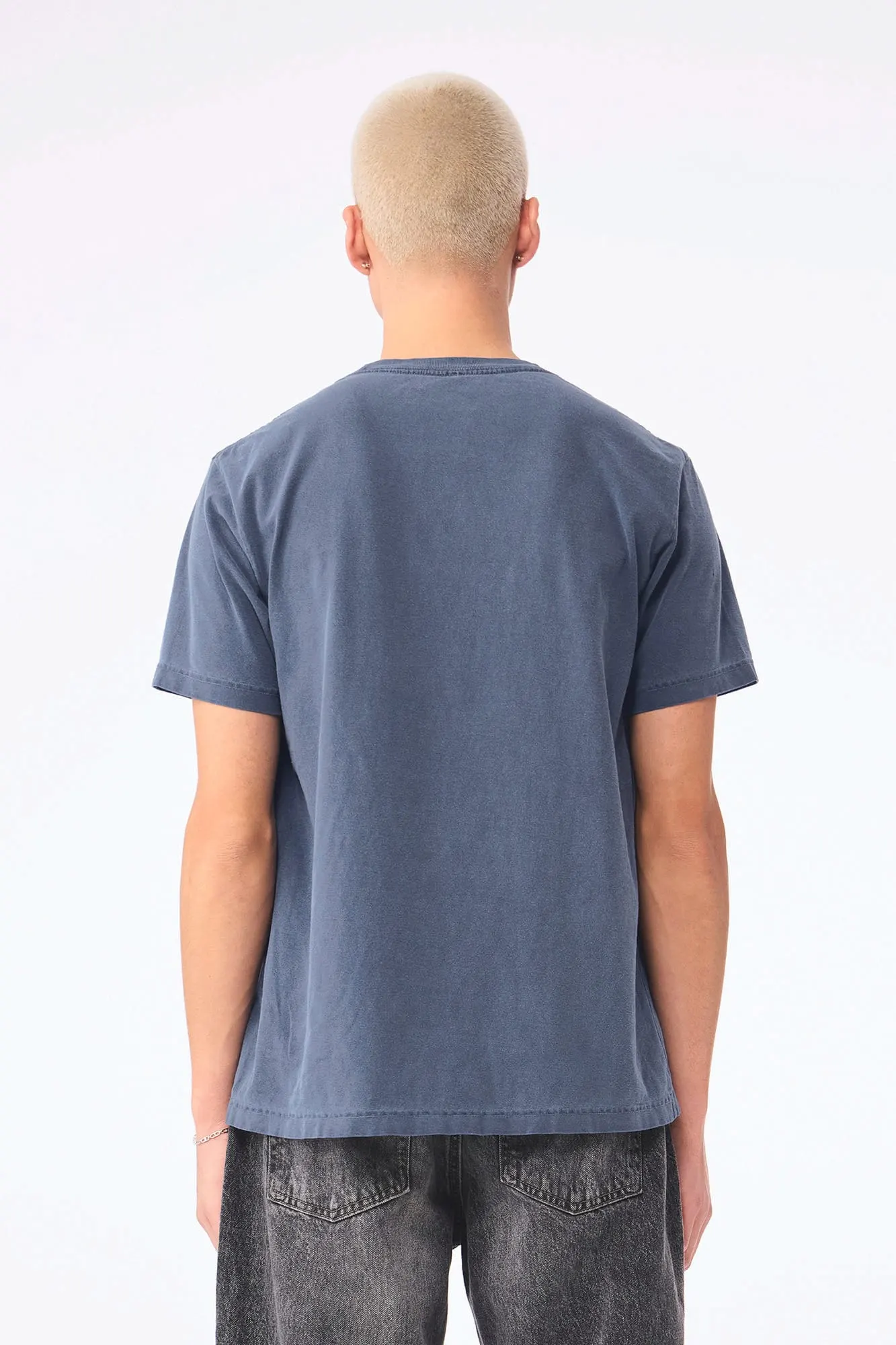 Camiseta de efecto lavado gruesa unisex
