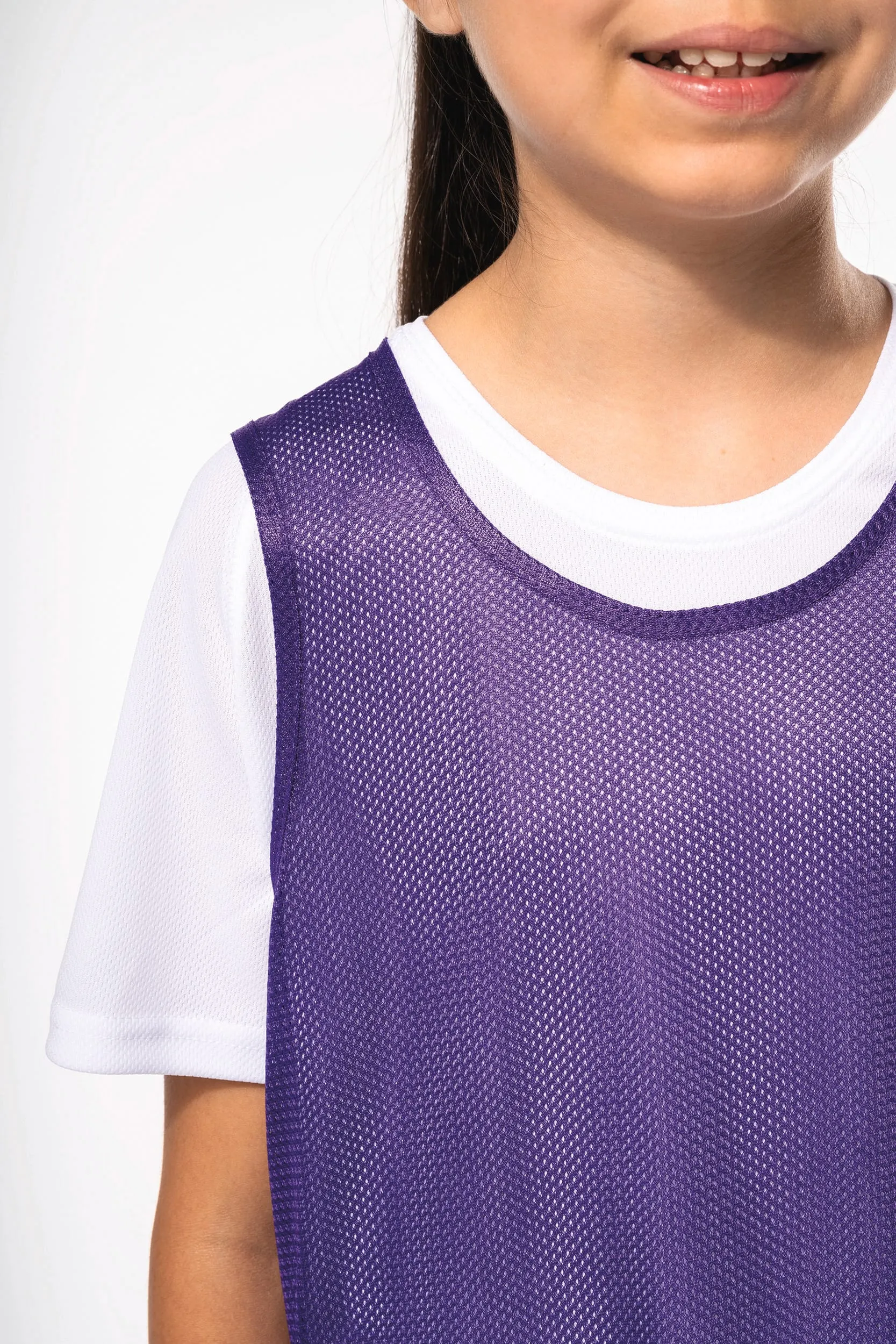 Peto ligero de rejilla multi-deportes para niños