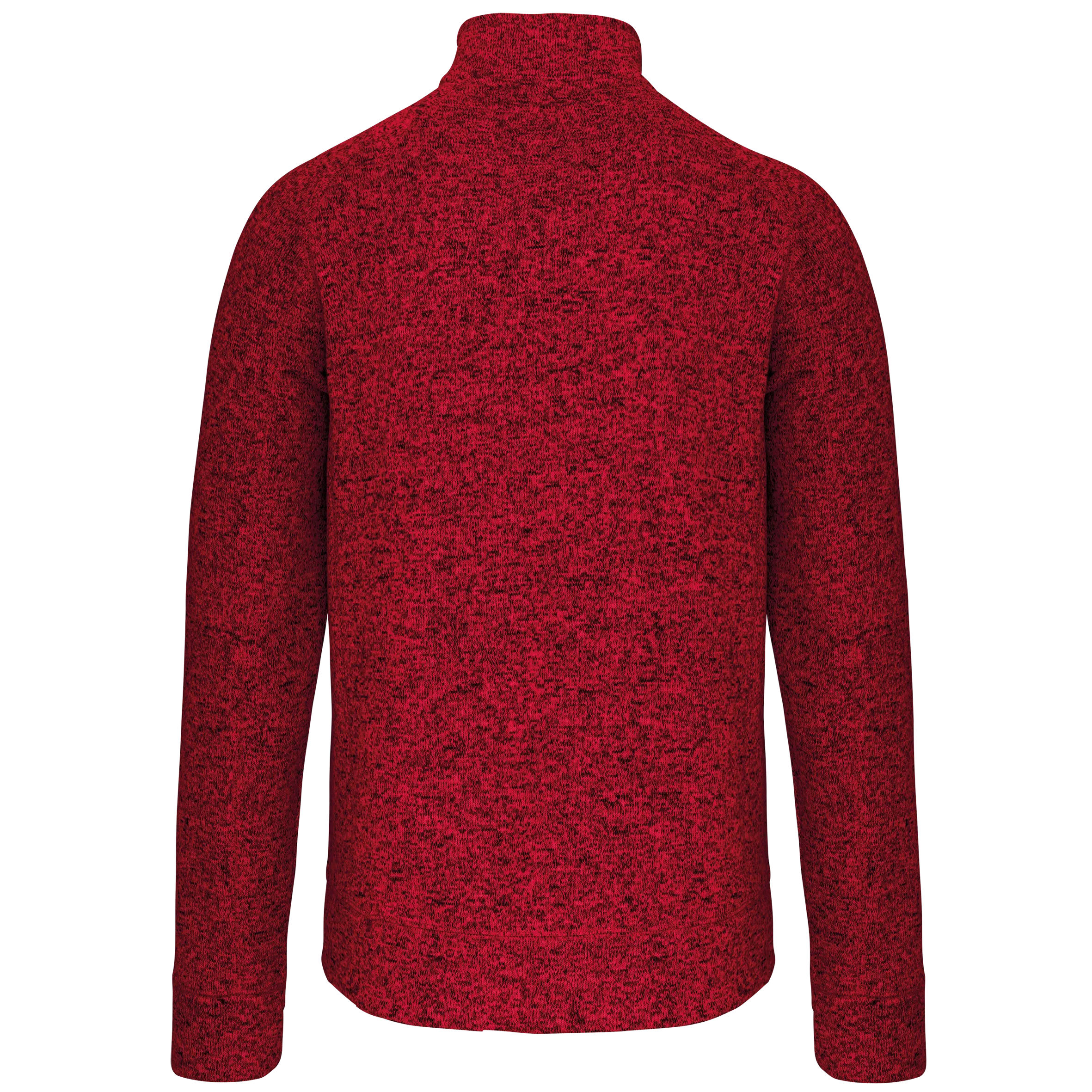 Chaqueta jaspeada con cremallera hombre