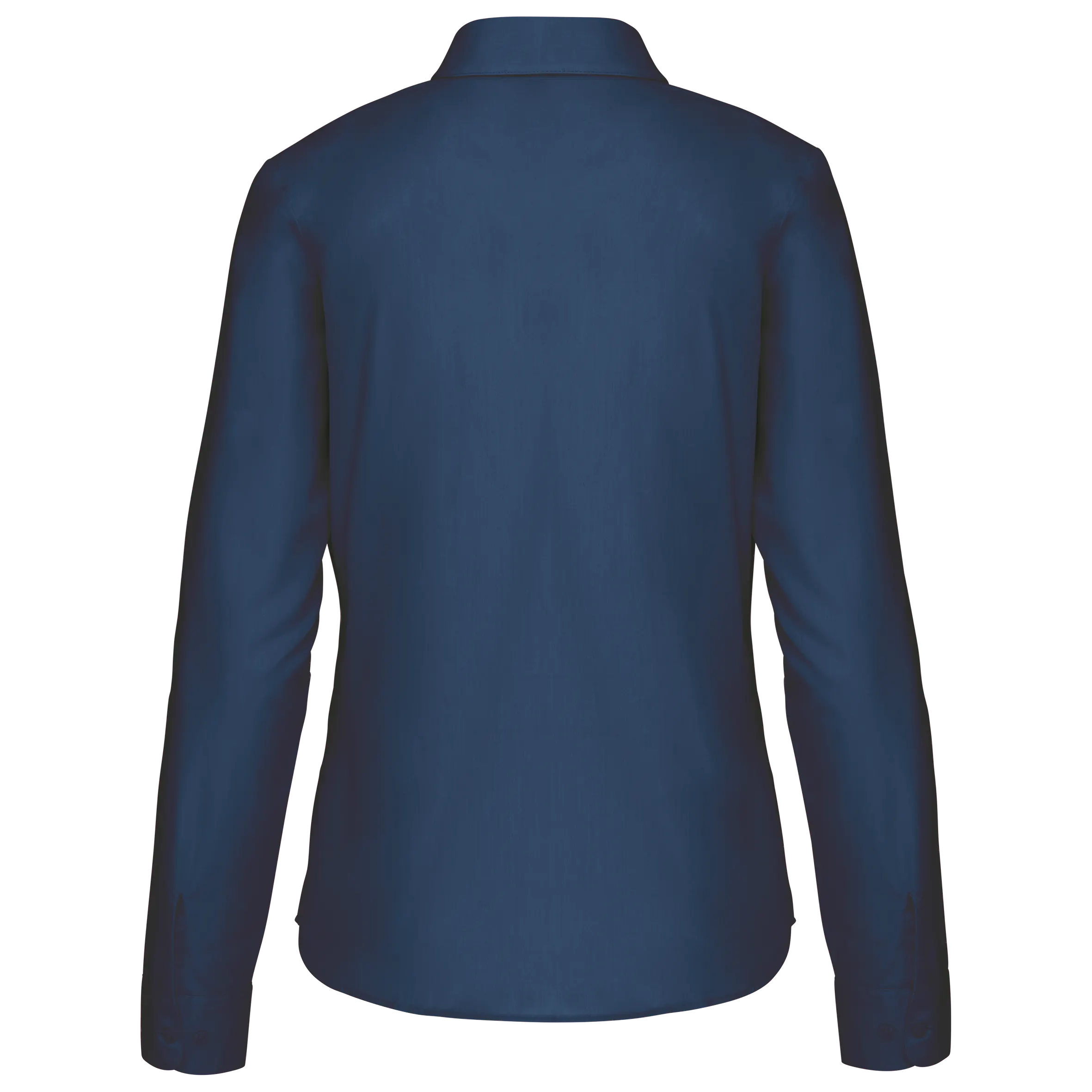 Camisa popelina de polialgodón manga larga mujer