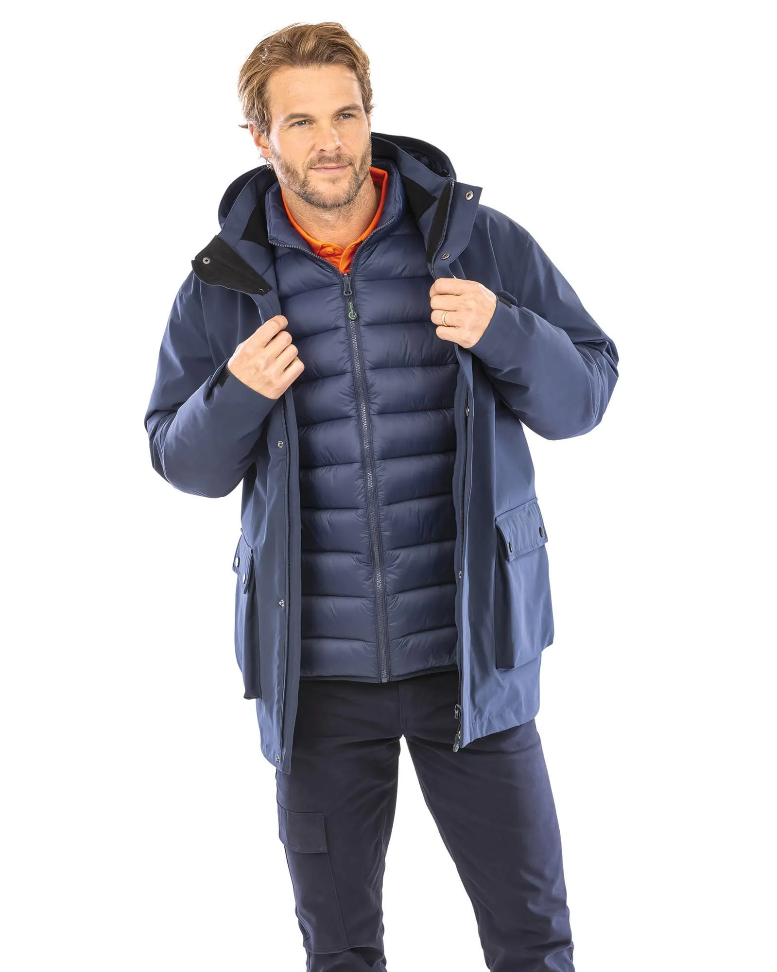 Chaqueta acolchada Ripstop reciclada 3 en 1