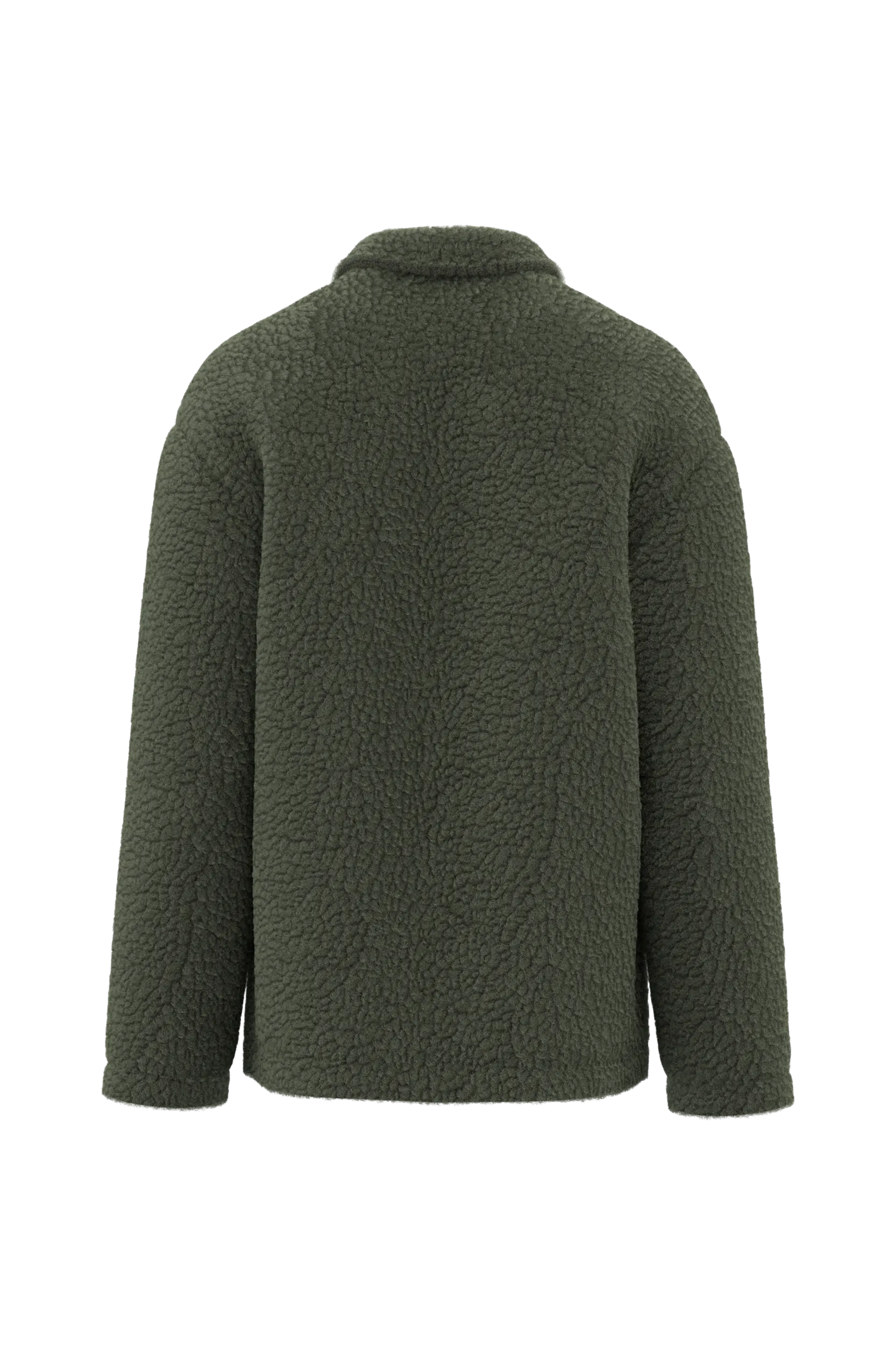 Sobrecamisa de sherpa con hombros caídos unisex