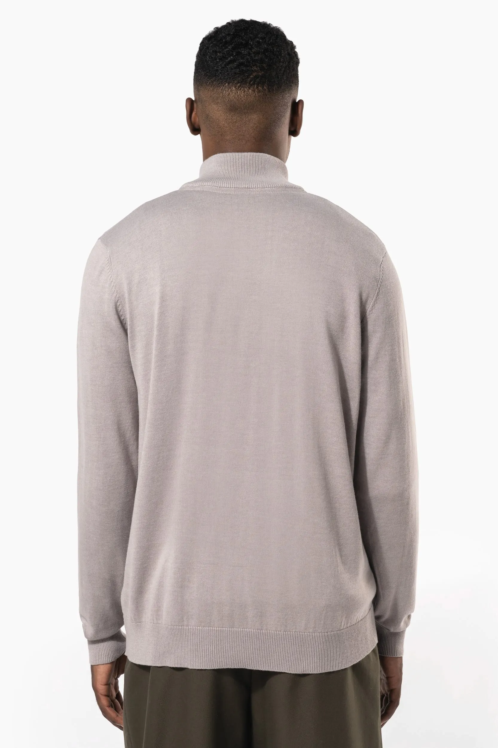Chaqueta de punto con cremallera hombre