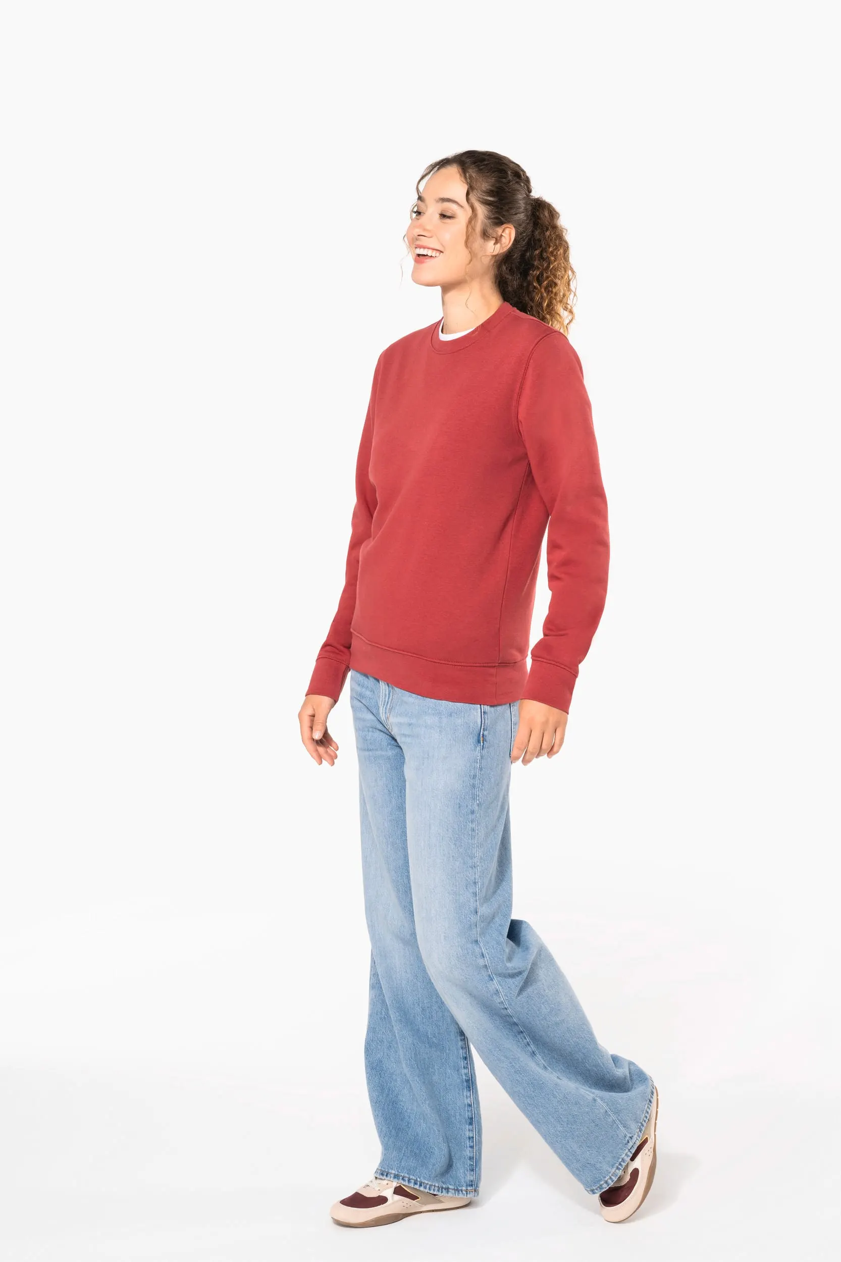 Sudadera ecorresponsable de cuello redondo unisex