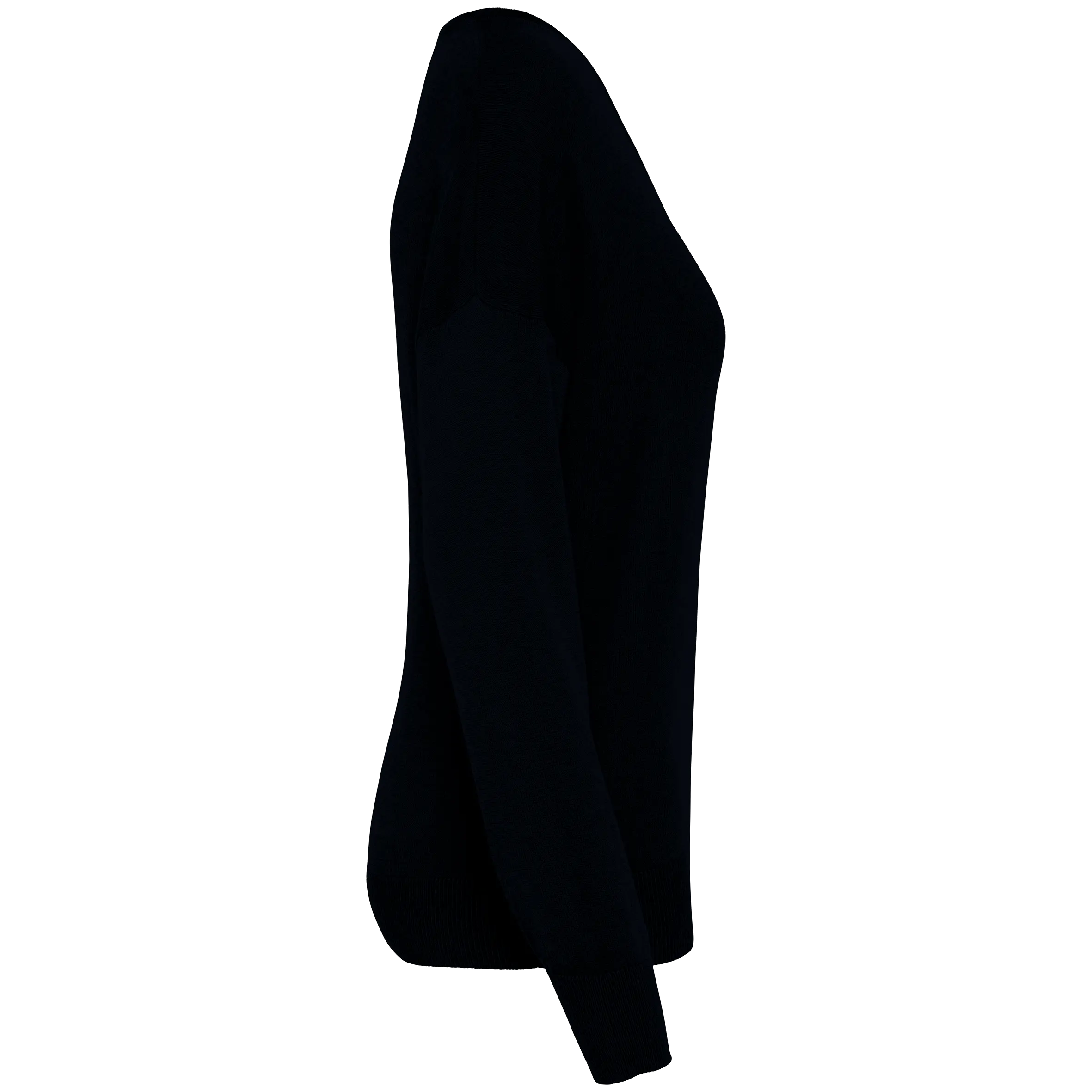Jersey ecorresponsable cuello de pico de lyocell mujer