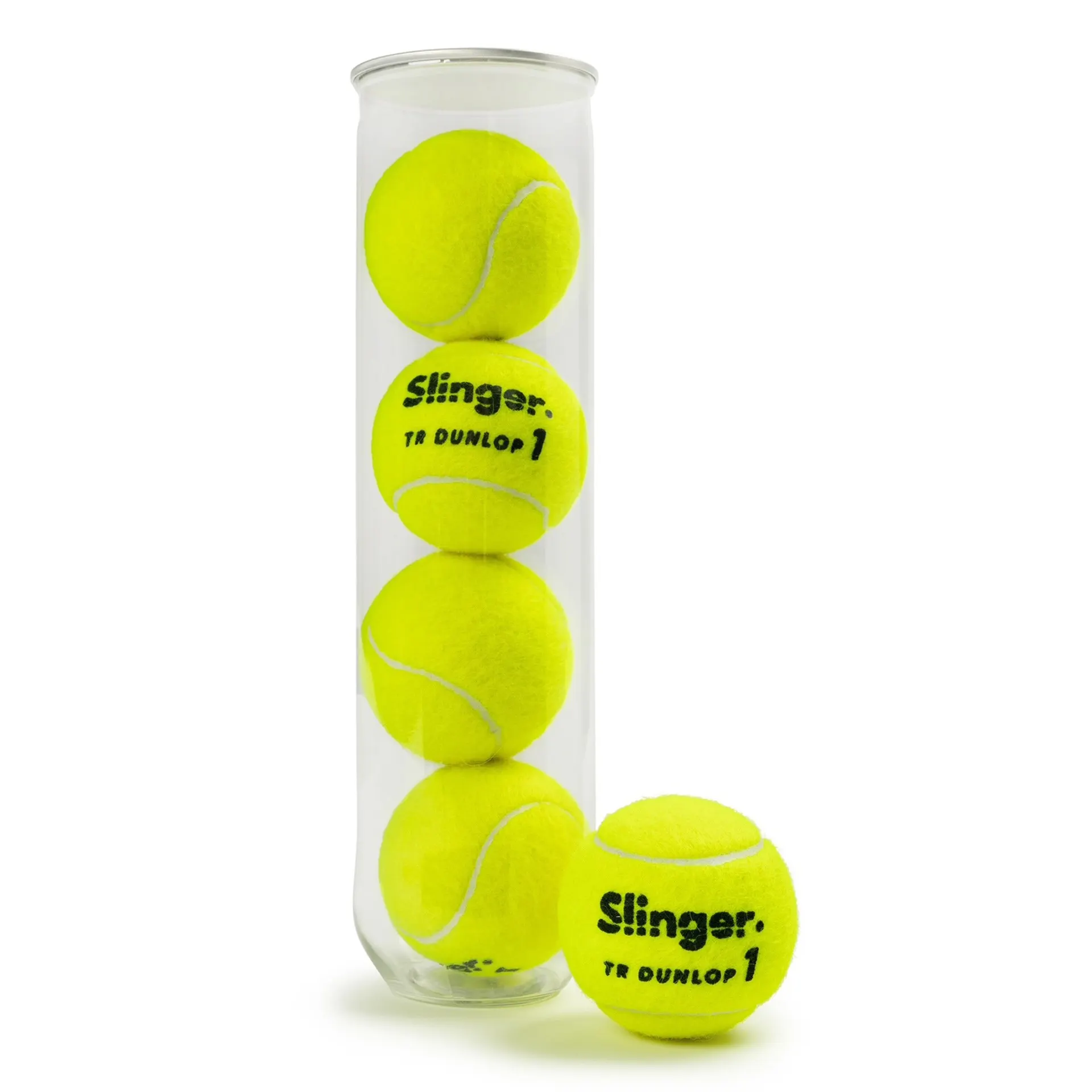 CAJÓN 18 BOTES 4 PELOTAS DE TENIS DUNLOP FORT SLINGER