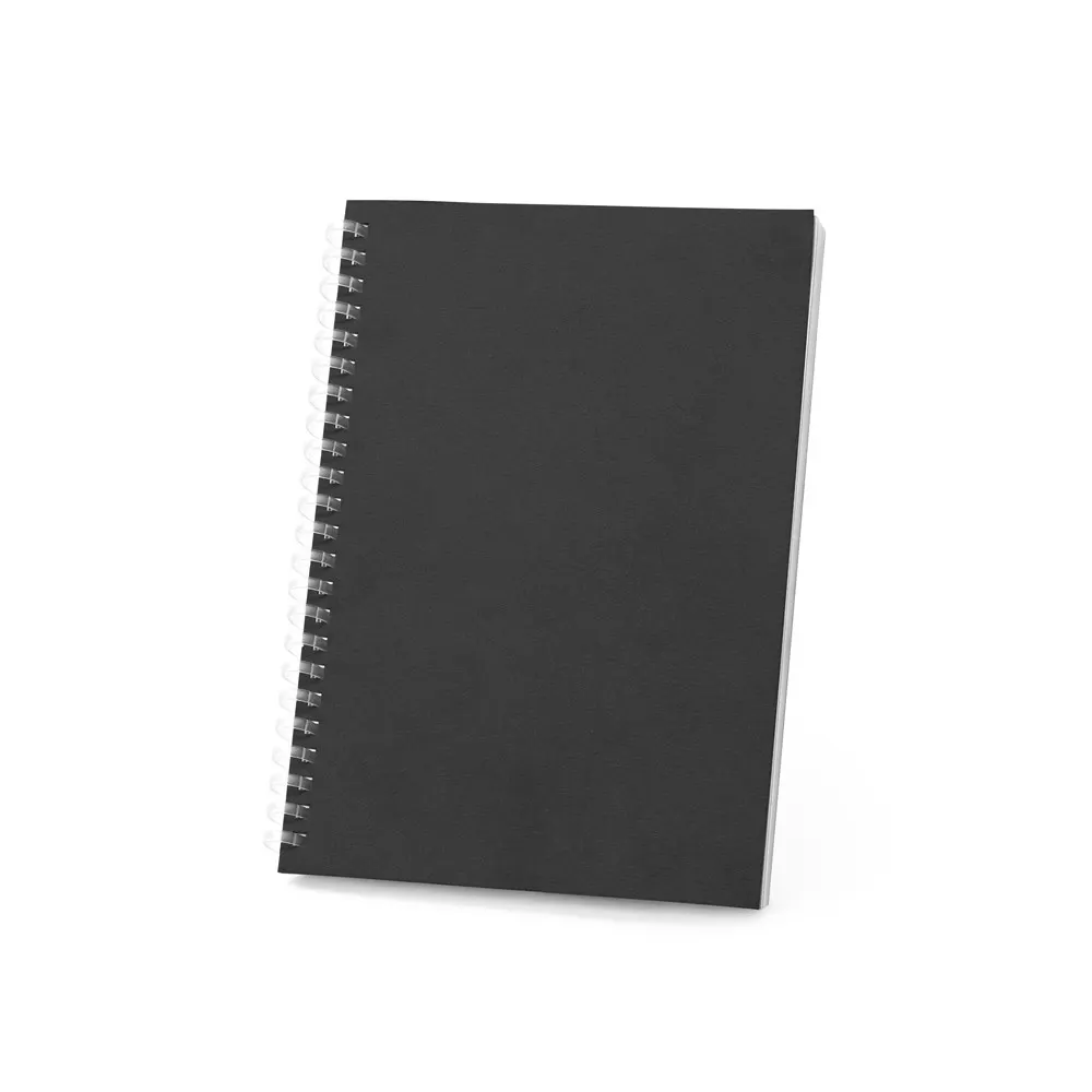 SCHILLER. Bloc de notas A5 con tapa flexible, fabricado con papel 100% reciclado