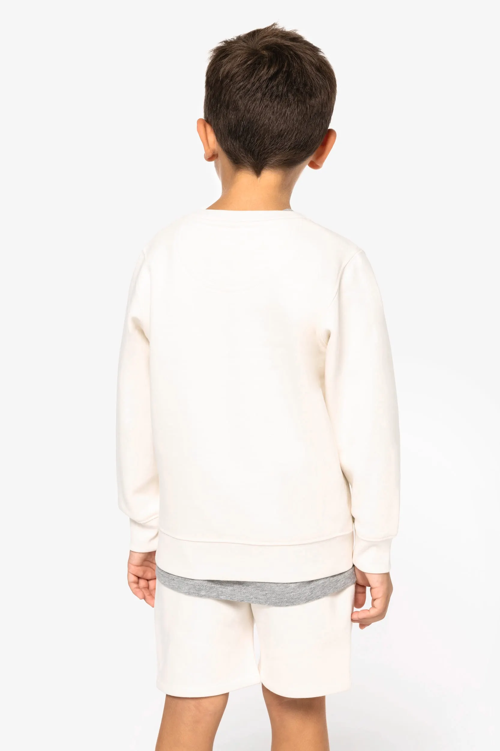 Sudadera ecorresponsable cuello redondo infantil