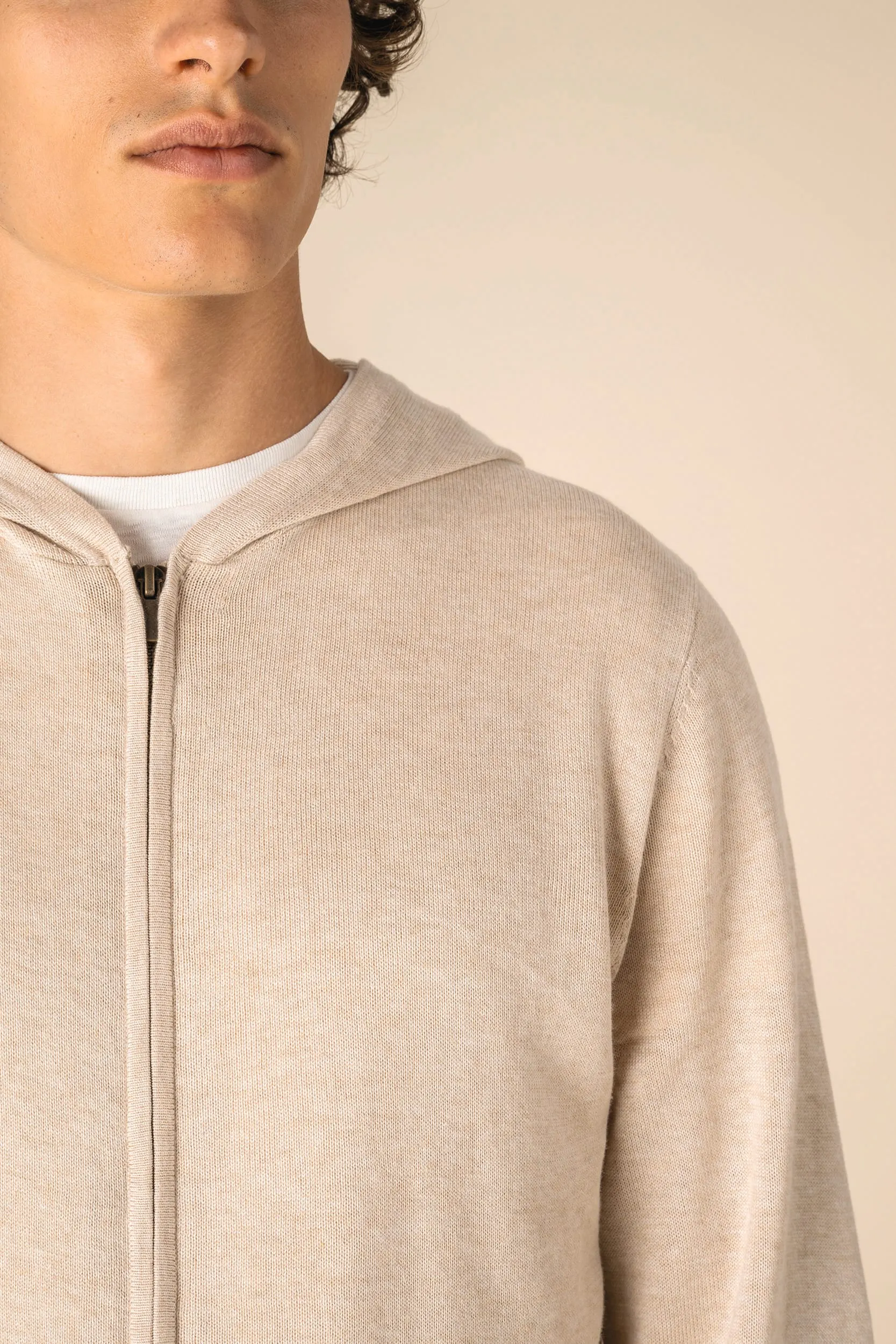 Jersey ecorresponsable con capucha de lyocell hombre