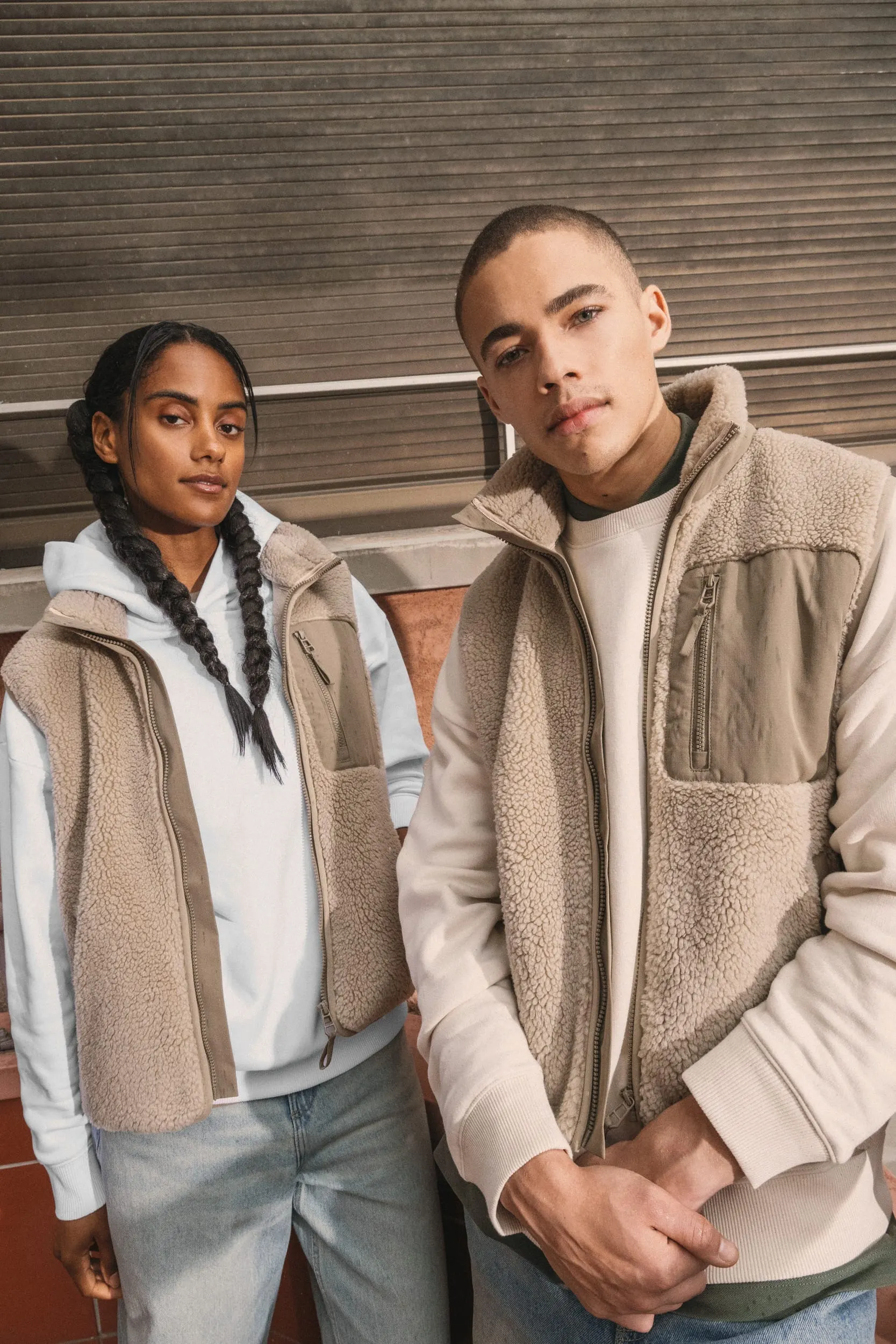 Chaleco ecorresponsable de sherpa unisex
